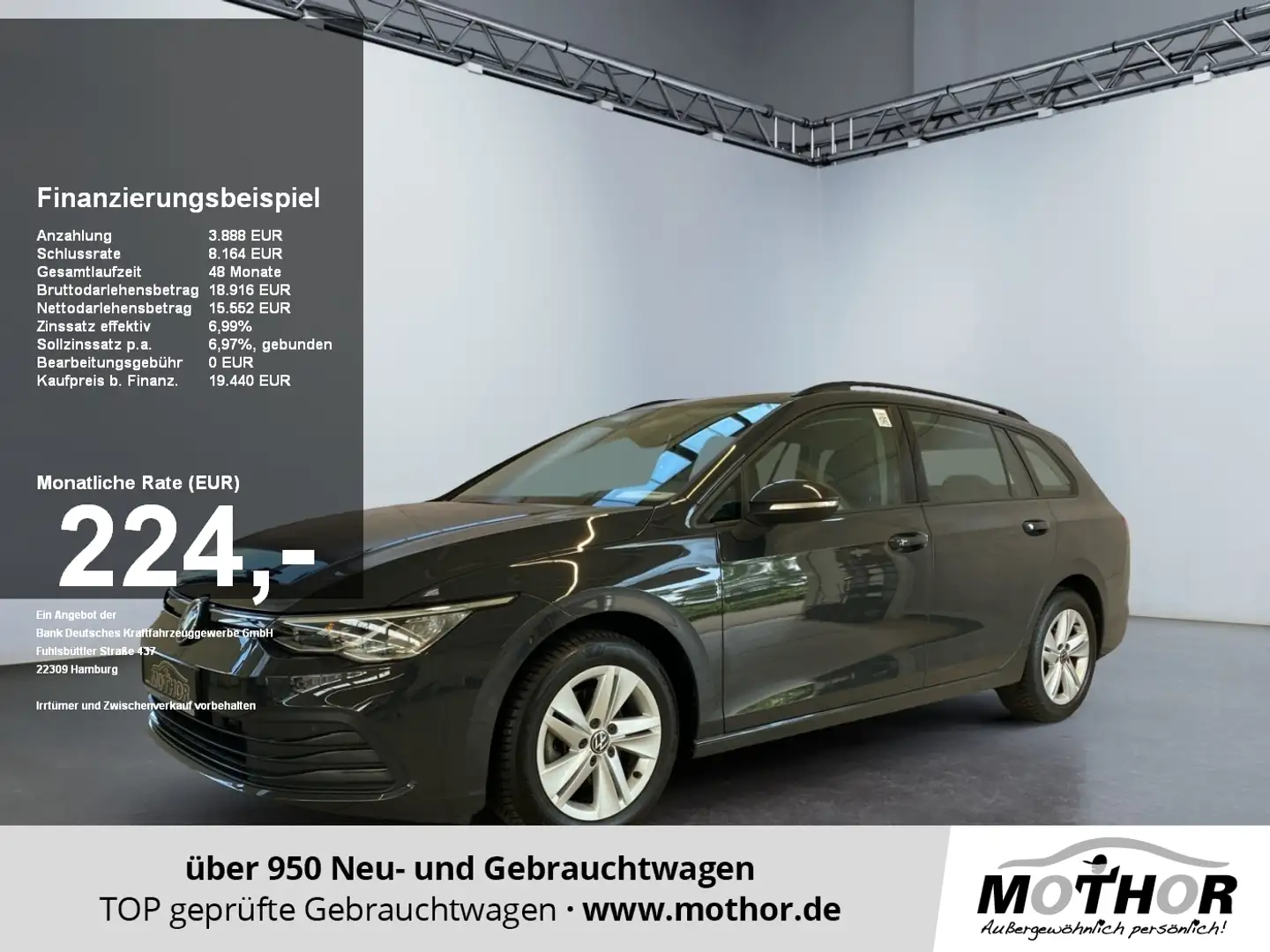 Volkswagen Golf Variant Golf VIII Variant Life 1.0 TSI LMF LED Klima GJR Grau - 1