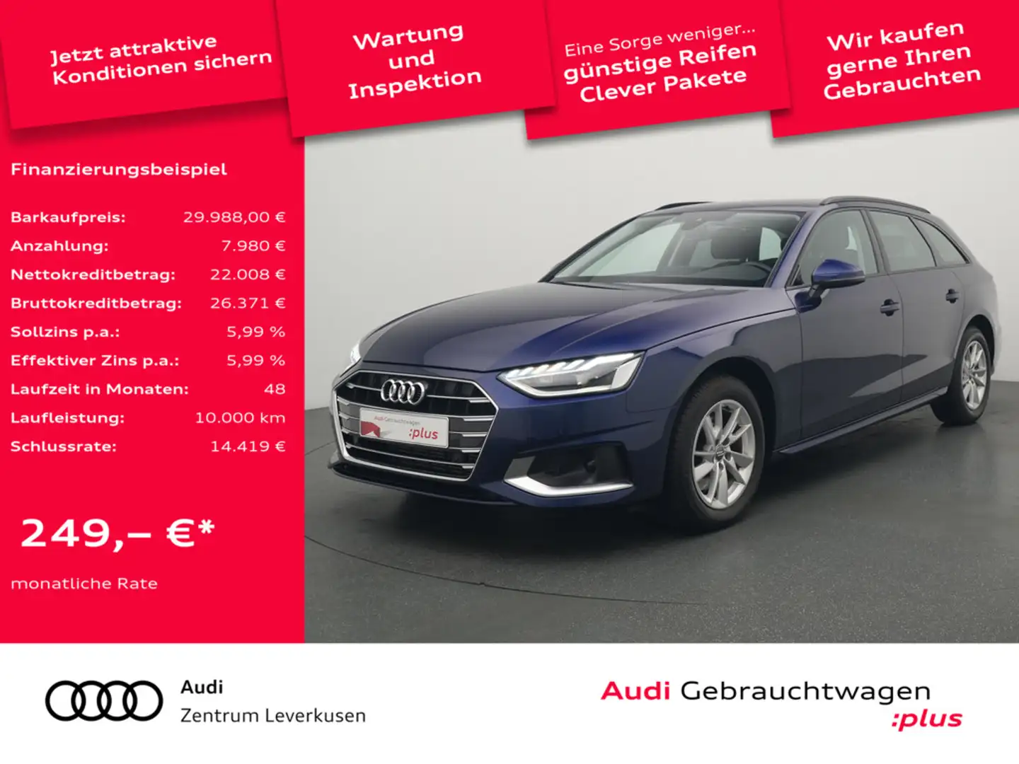 Audi A4 SHZ NAVI STANDHZ LED PANO Schwarz - 1