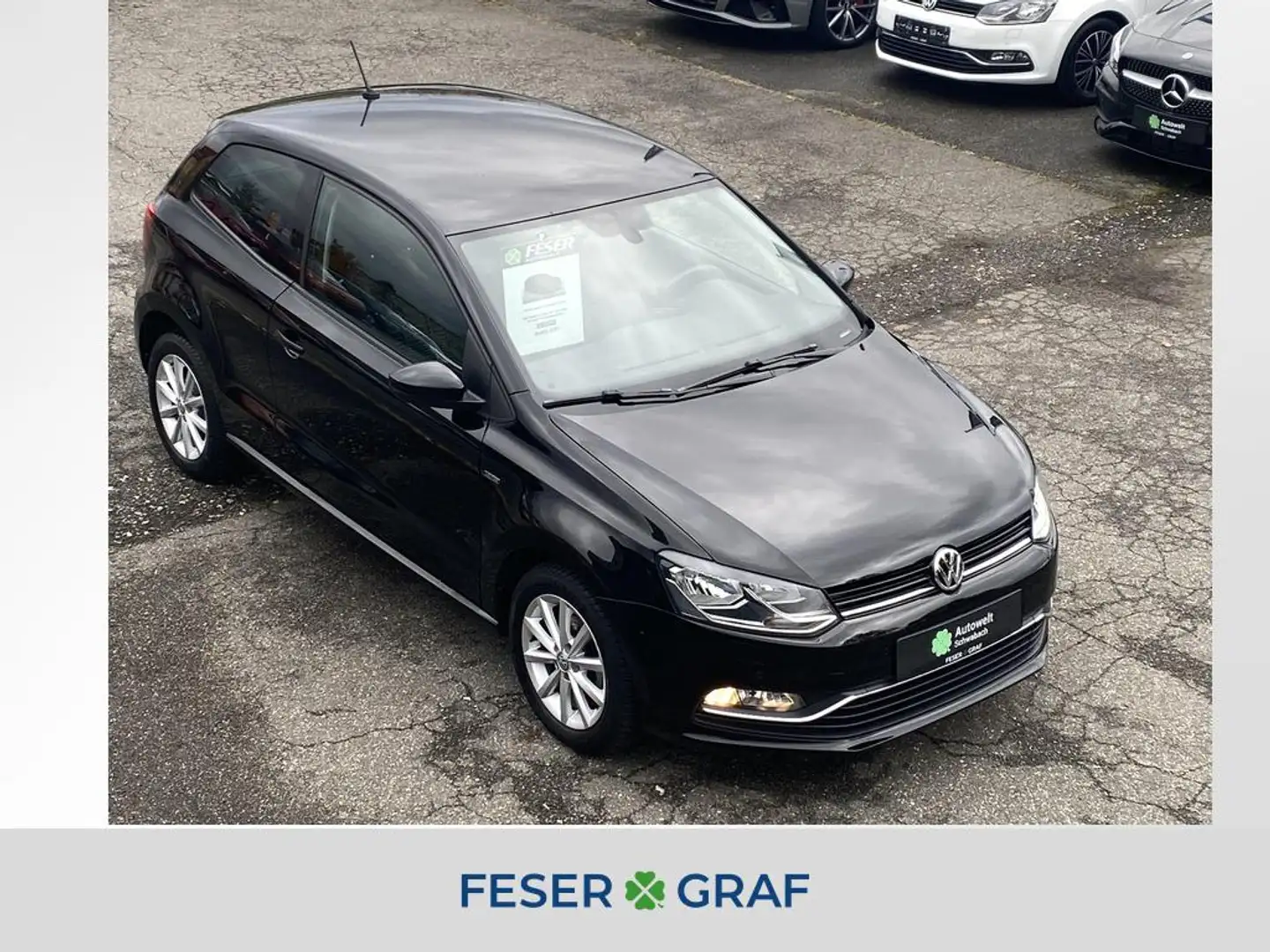 Volkswagen Polo 1.0 BMT Lounge SHZ KLIMA PDC ALU Noir - 1