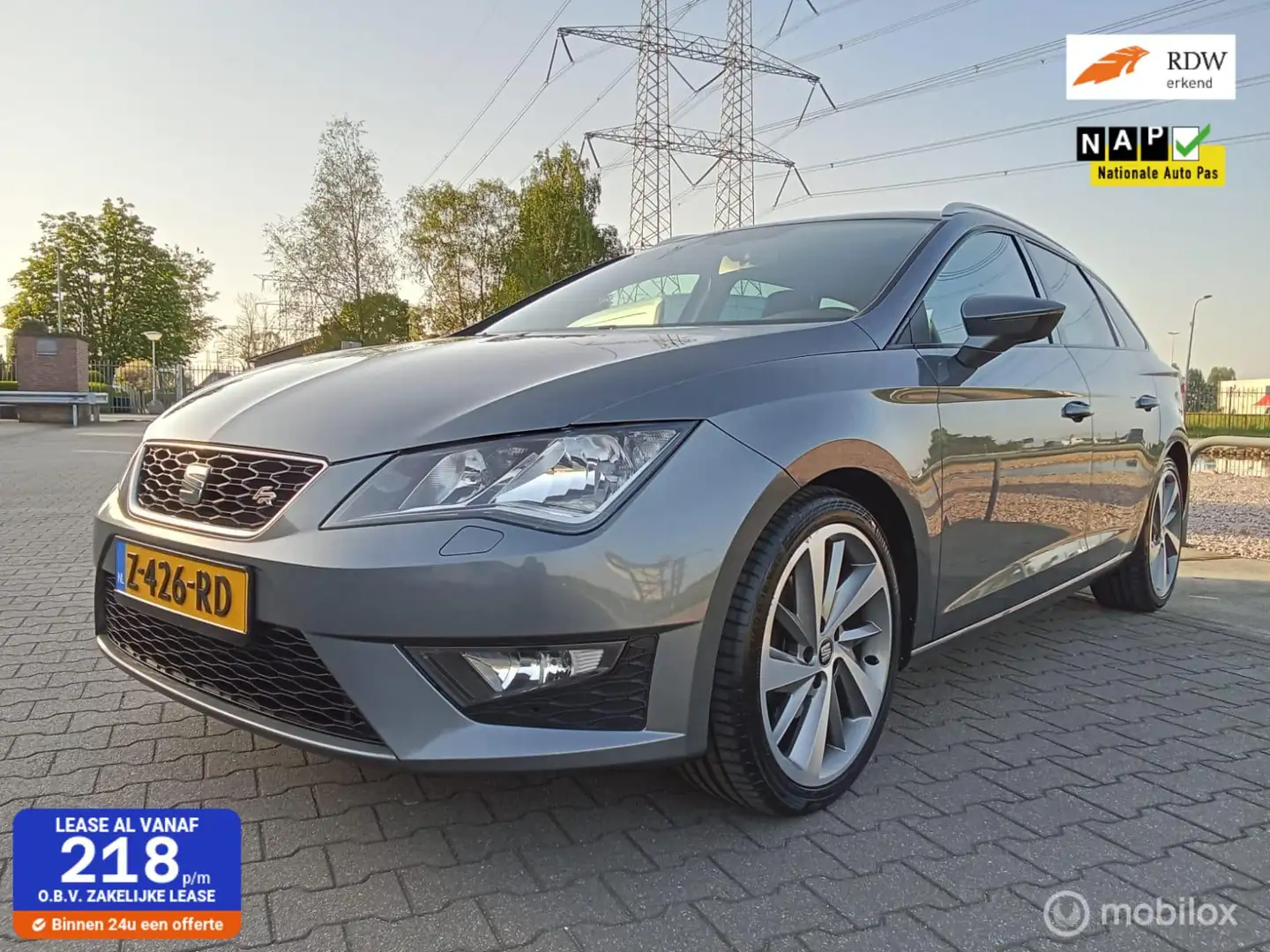 SEAT Leon ST 1.4 EcoTSI FR /Clima/Cruise/Navi?Led Grijs - 1