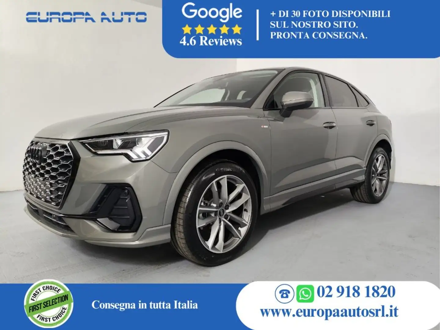 Audi Q3 SPB 35 TFSI S tronic S line Identity Black Grigio - 1