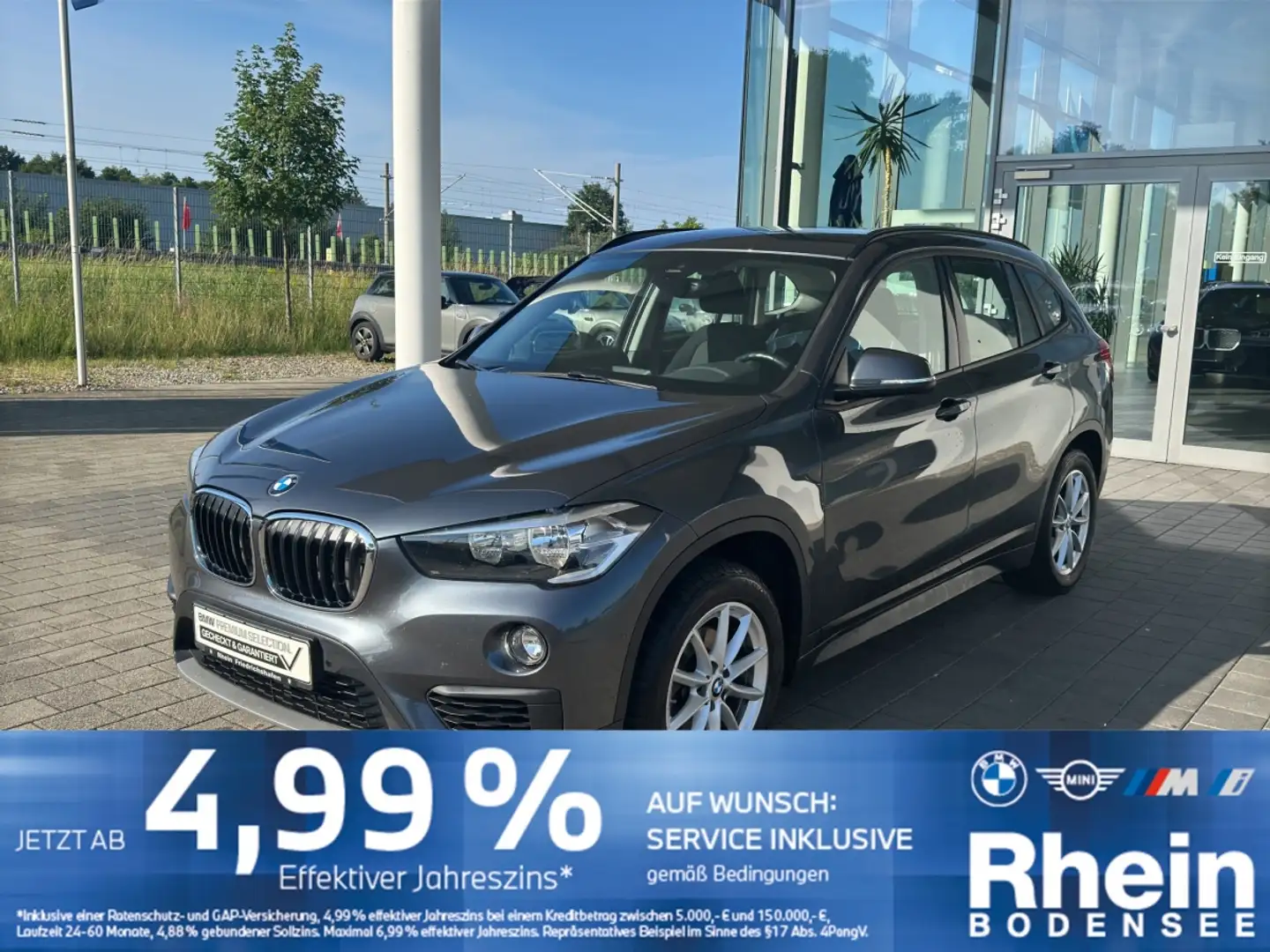 BMW X1 sDrive 18i PDC Sitzheizung Rückfahrkamera Grau - 1