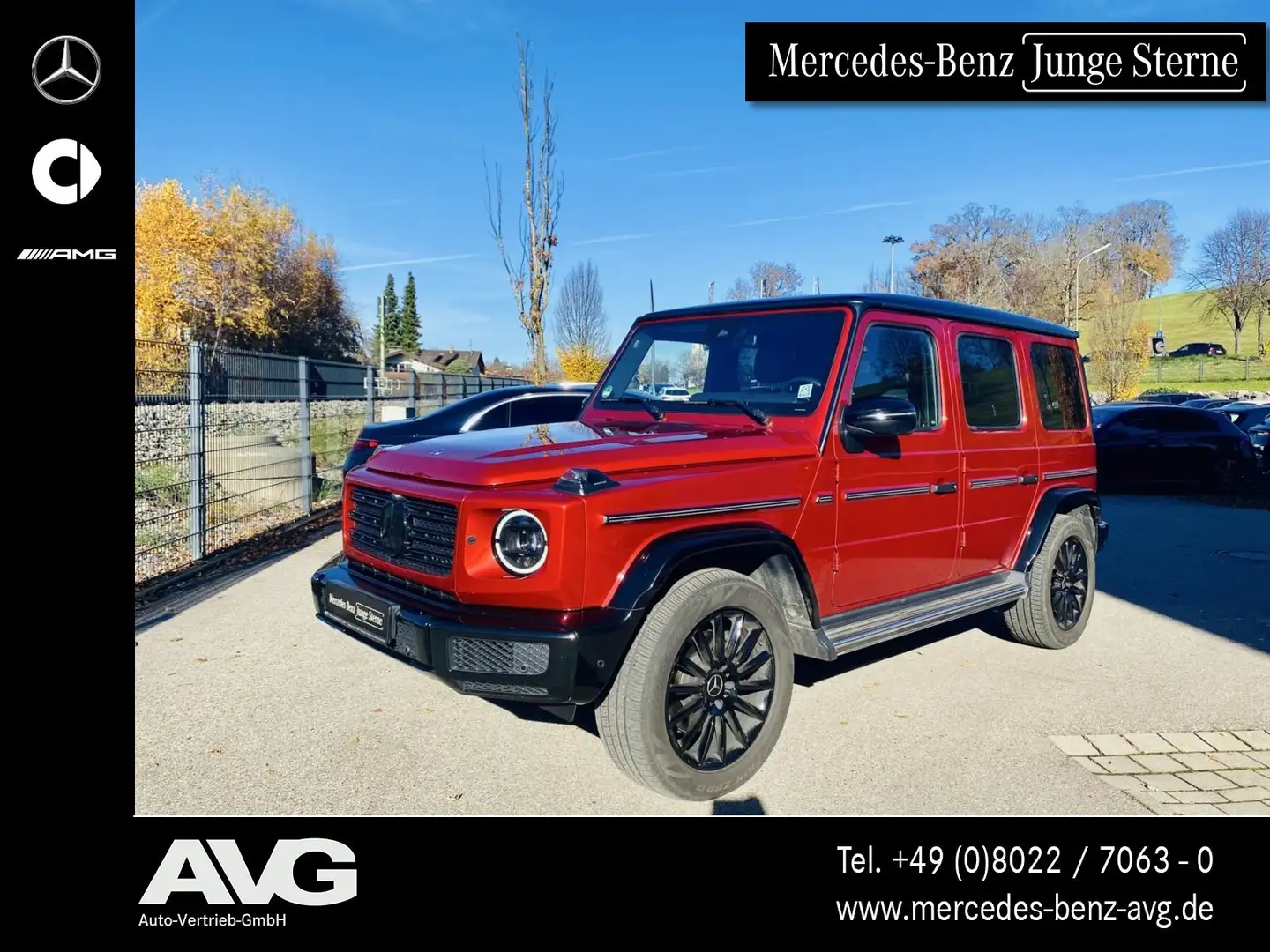 Mercedes-Benz G 400 G 400 d AMG BURM|SD|360|NIGHT|STDHZG|MANUF-LEDER Rot - 1