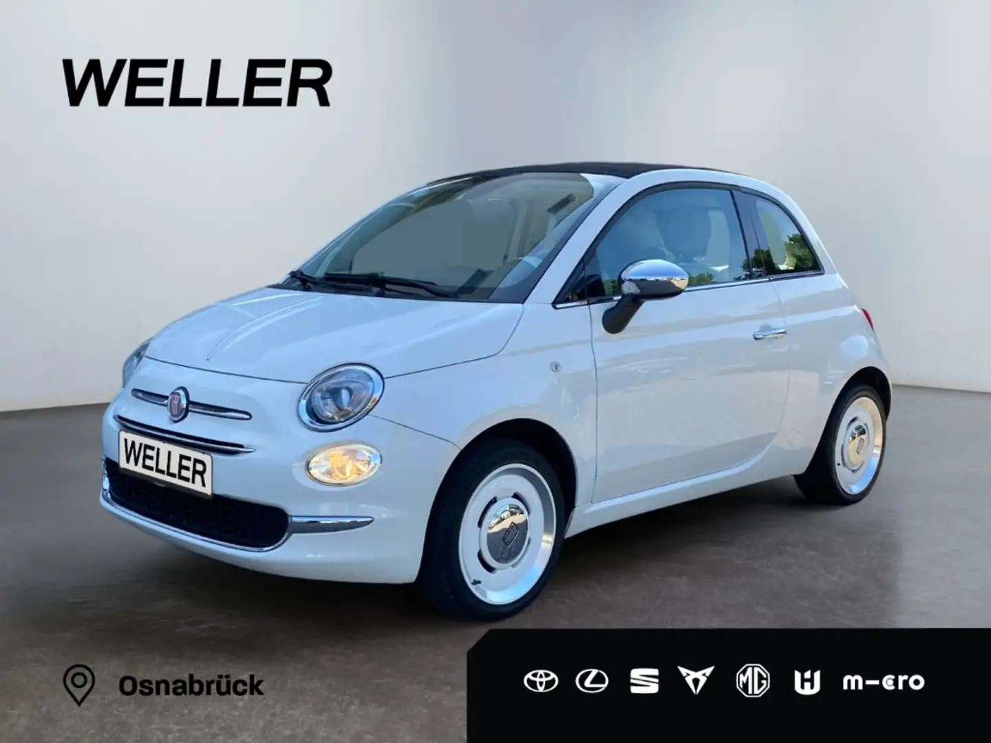Fiat 500C 1.2 8V Anniversario *el.Faltdach*16Zoll*PDC hi*Kli Blanc - 1