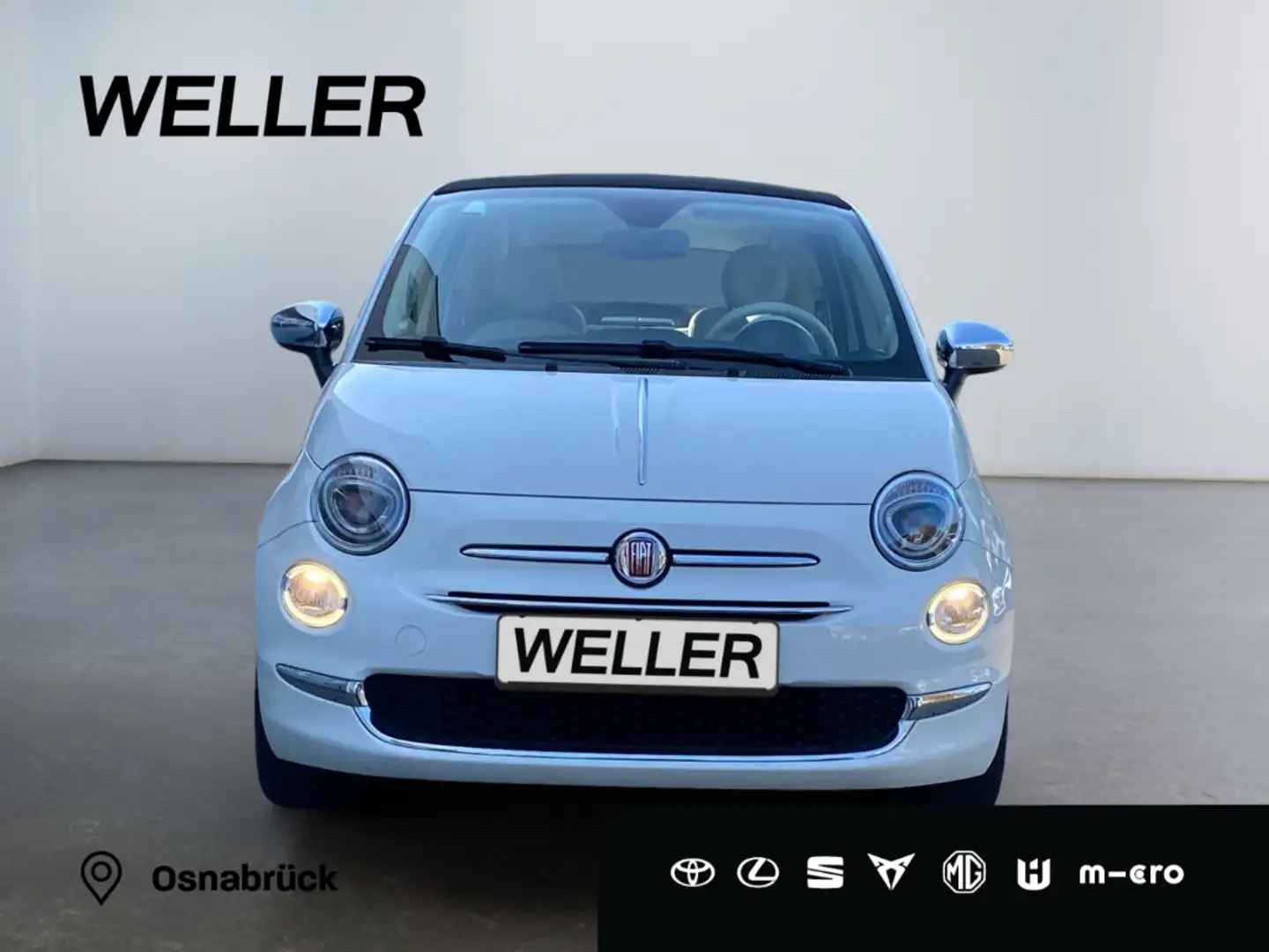 Fiat 500C 1.2 8V Anniversario *el.Faltdach*16Zoll*PDC hi*Kli Blanc - 2