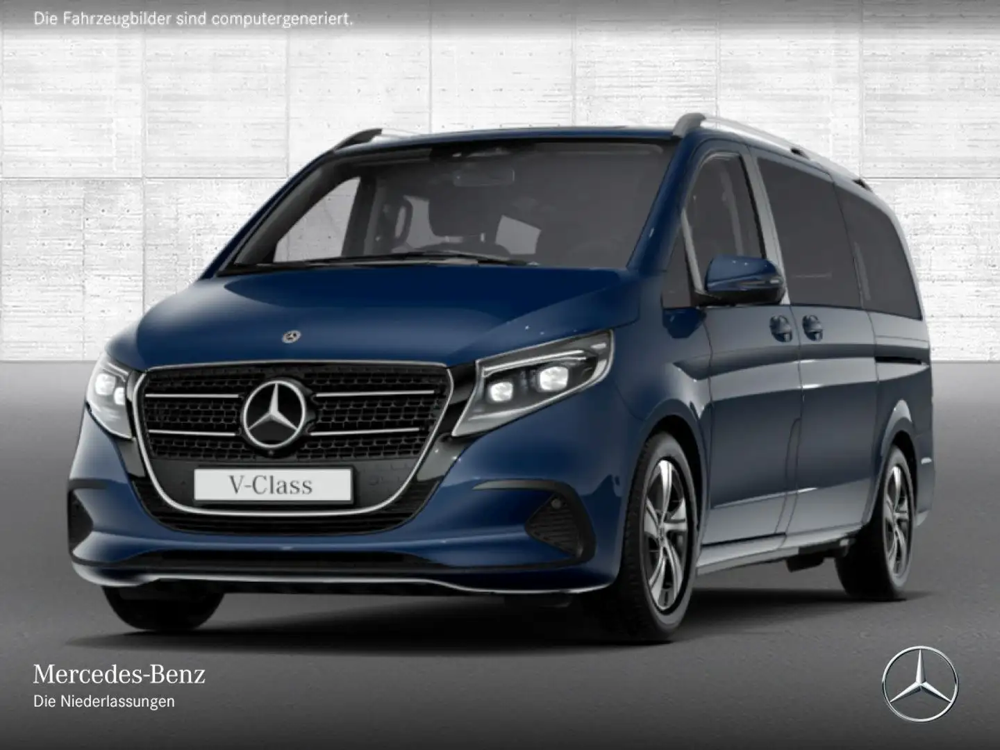 Mercedes-Benz V 220 d STYLE+9G+AHK+Navi+DIS+Klima+SitzHZ Blau - 2
