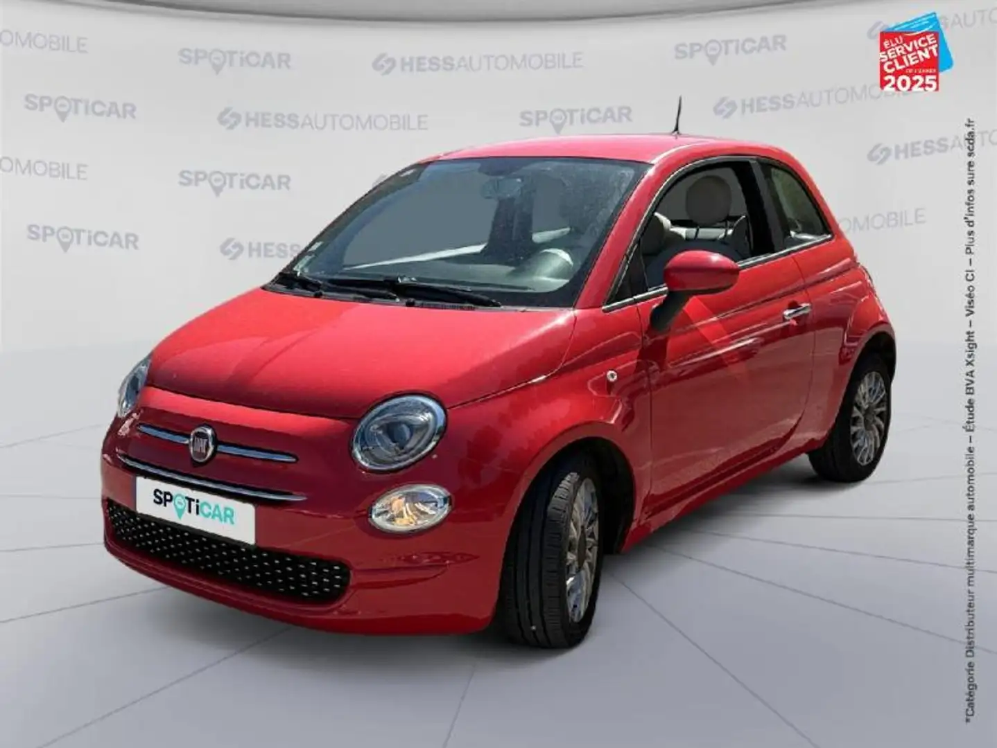 Fiat 500 1.0 70ch BSG S\u0026S Lounge Rouge - 1