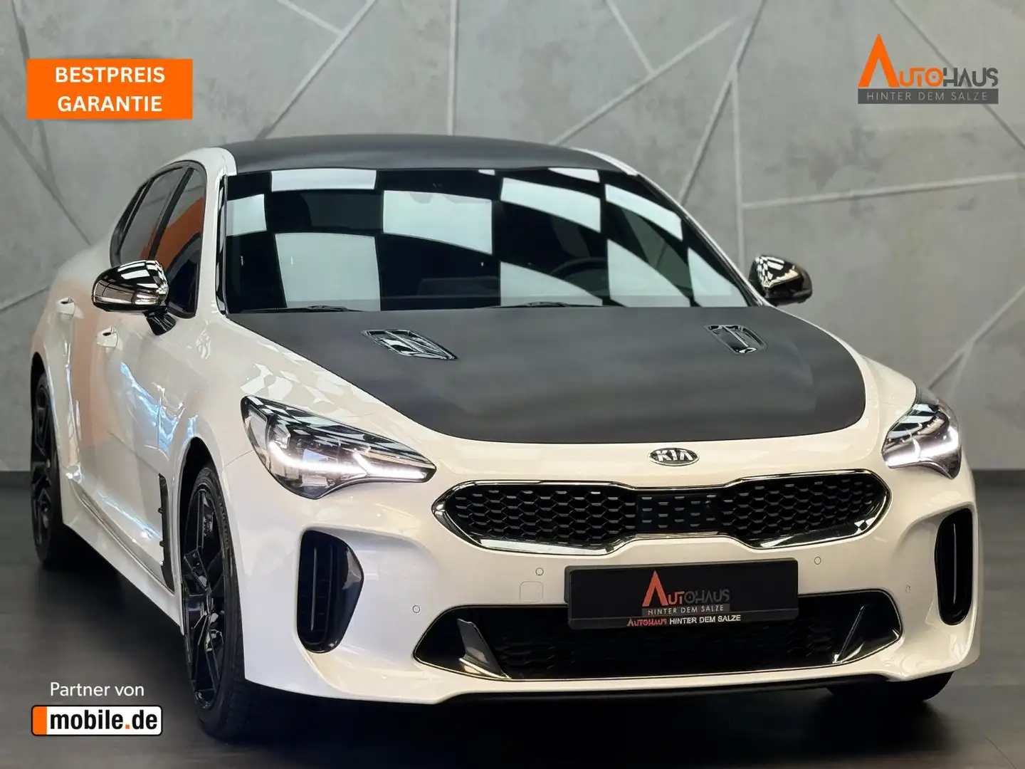 Kia Stinger GT 4WD 3.3 V6 TGDI|KAM|H&K|LED|HUD Weiß - 1