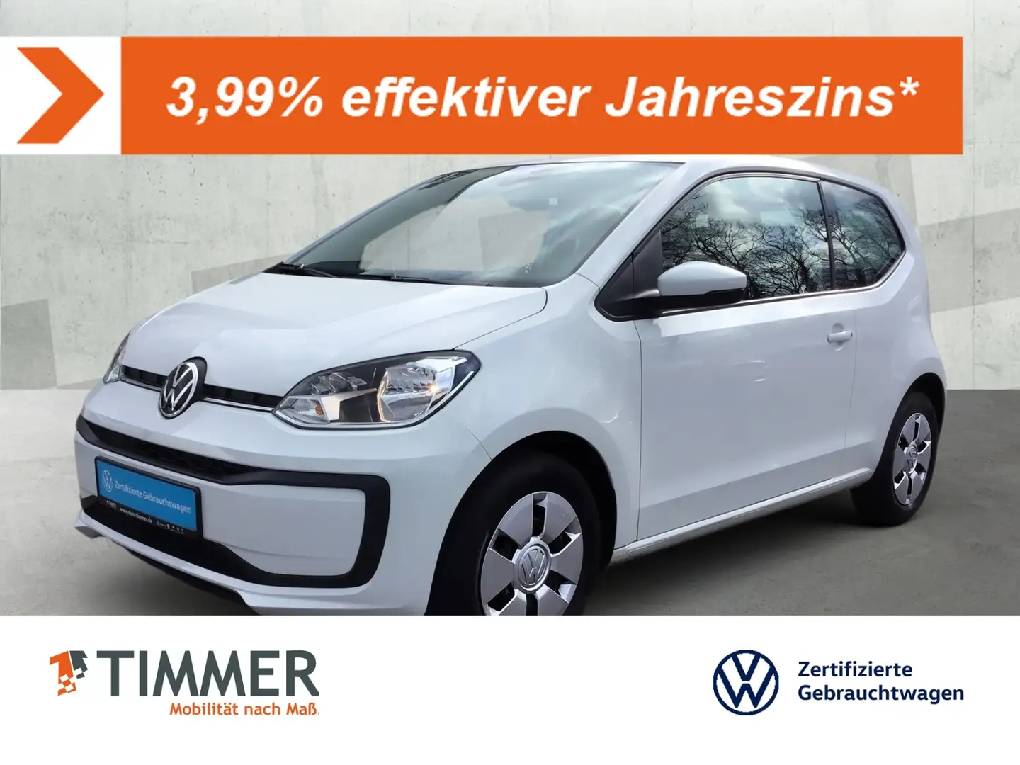 Volkswagen up! 1.0 MPI MOVE *KLIMA *BLUETOOTH * Blanco - 1
