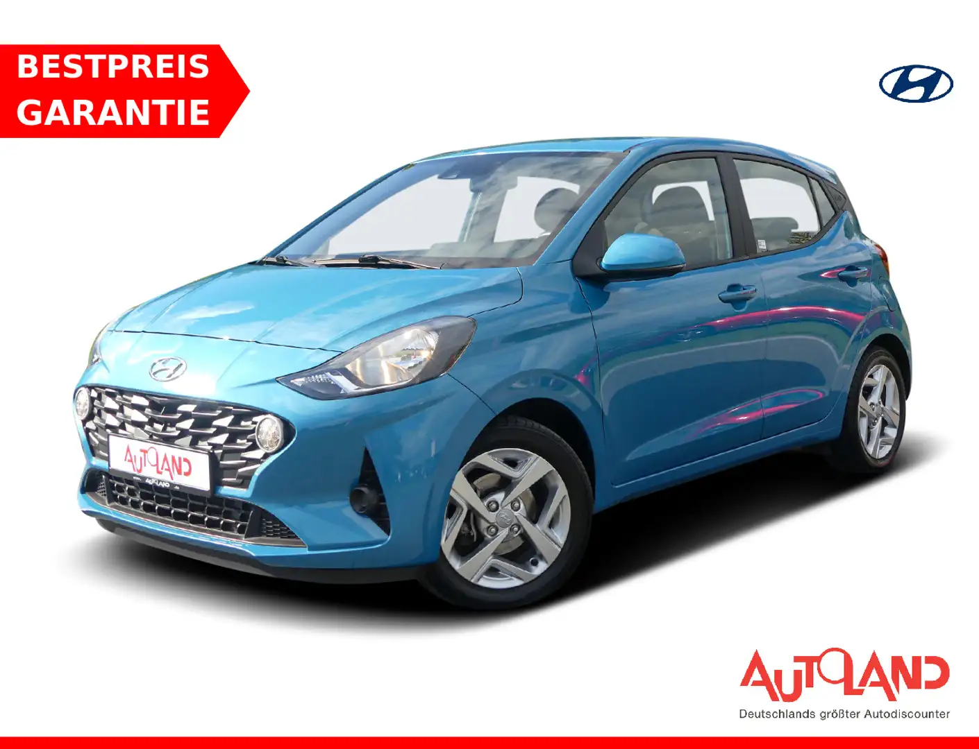 Hyundai i10 1.0 Trend Klima Sitzheizung Navi Kamera PDC Blau - 1