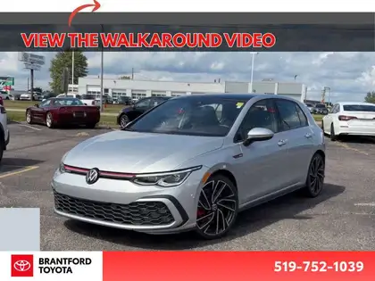 Silver 2023 Volkswagen Golf GTI Hatchback Front-Wheel Drive Automatic