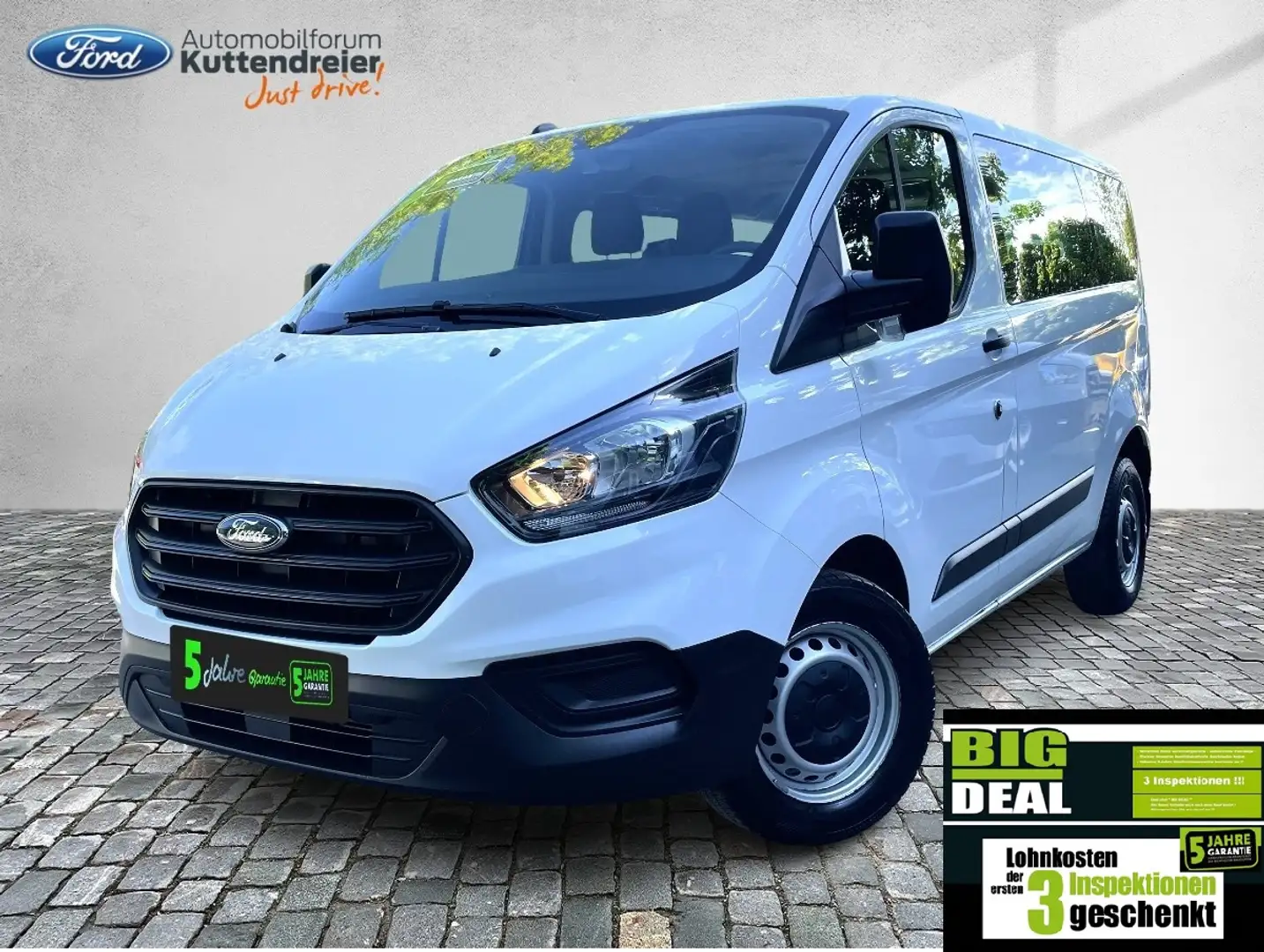Ford Tourneo Custom Transit  Kombi L1 9-Sitze Klima Wit - 1