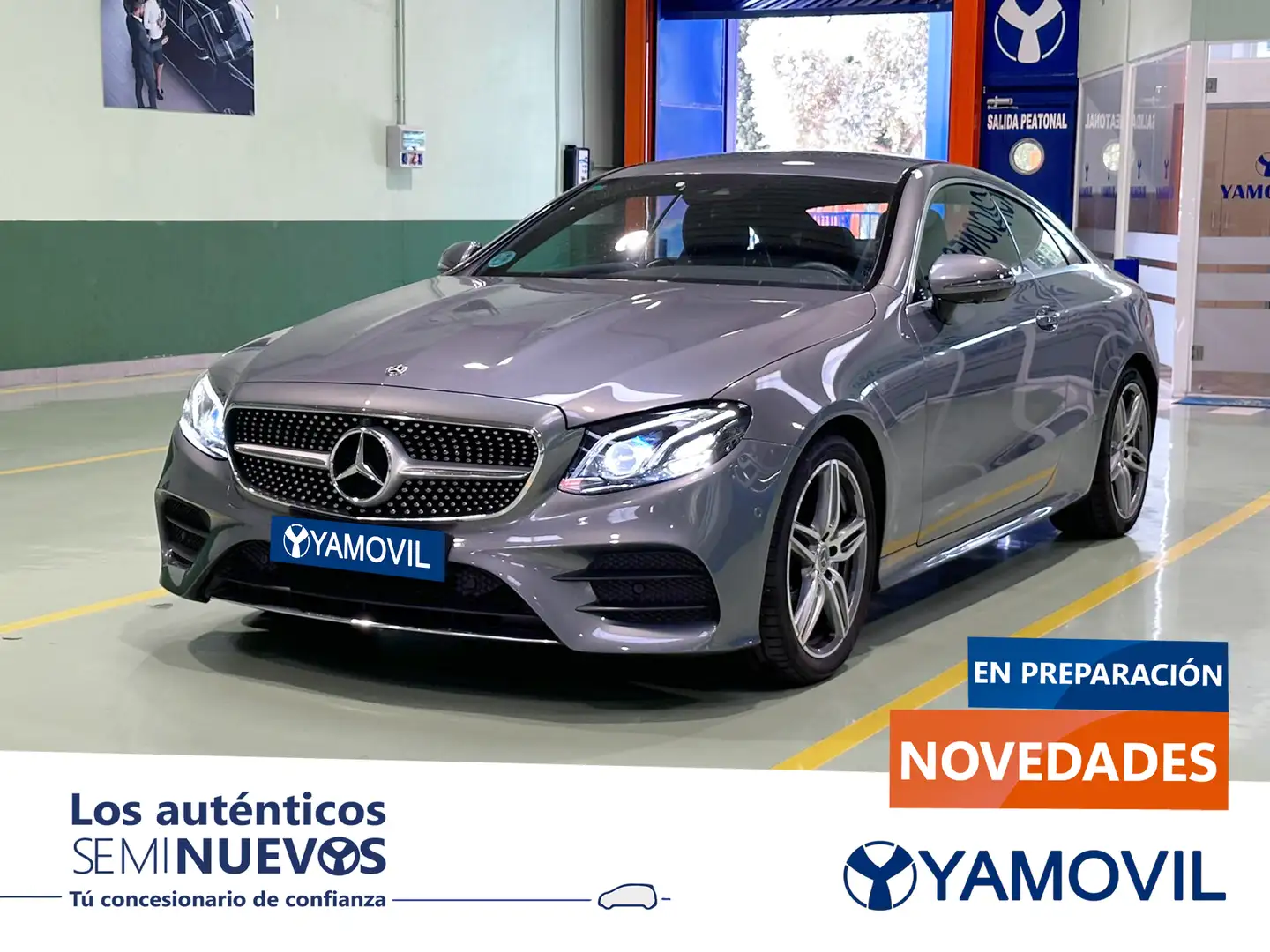 Mercedes-Benz E 220 Coupé 220d 9G-Tronic Grijs - 1