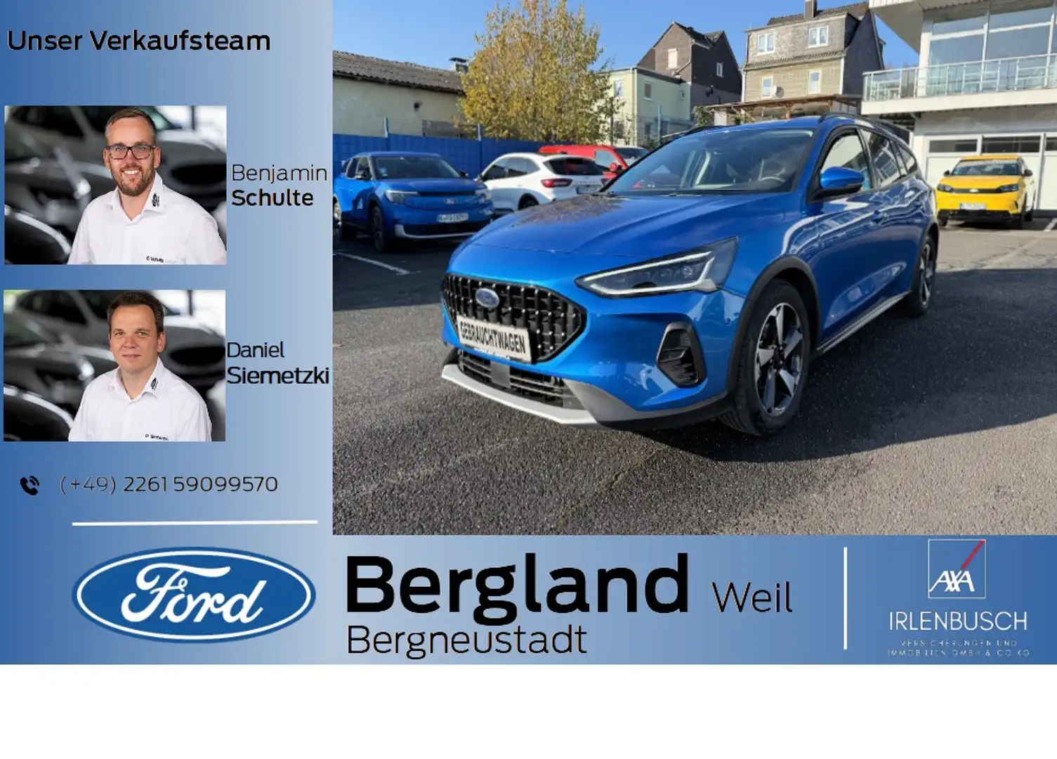 Ford Focus Active X Turnier 1,0 l MHEV 155PS Automatik Blau - 1