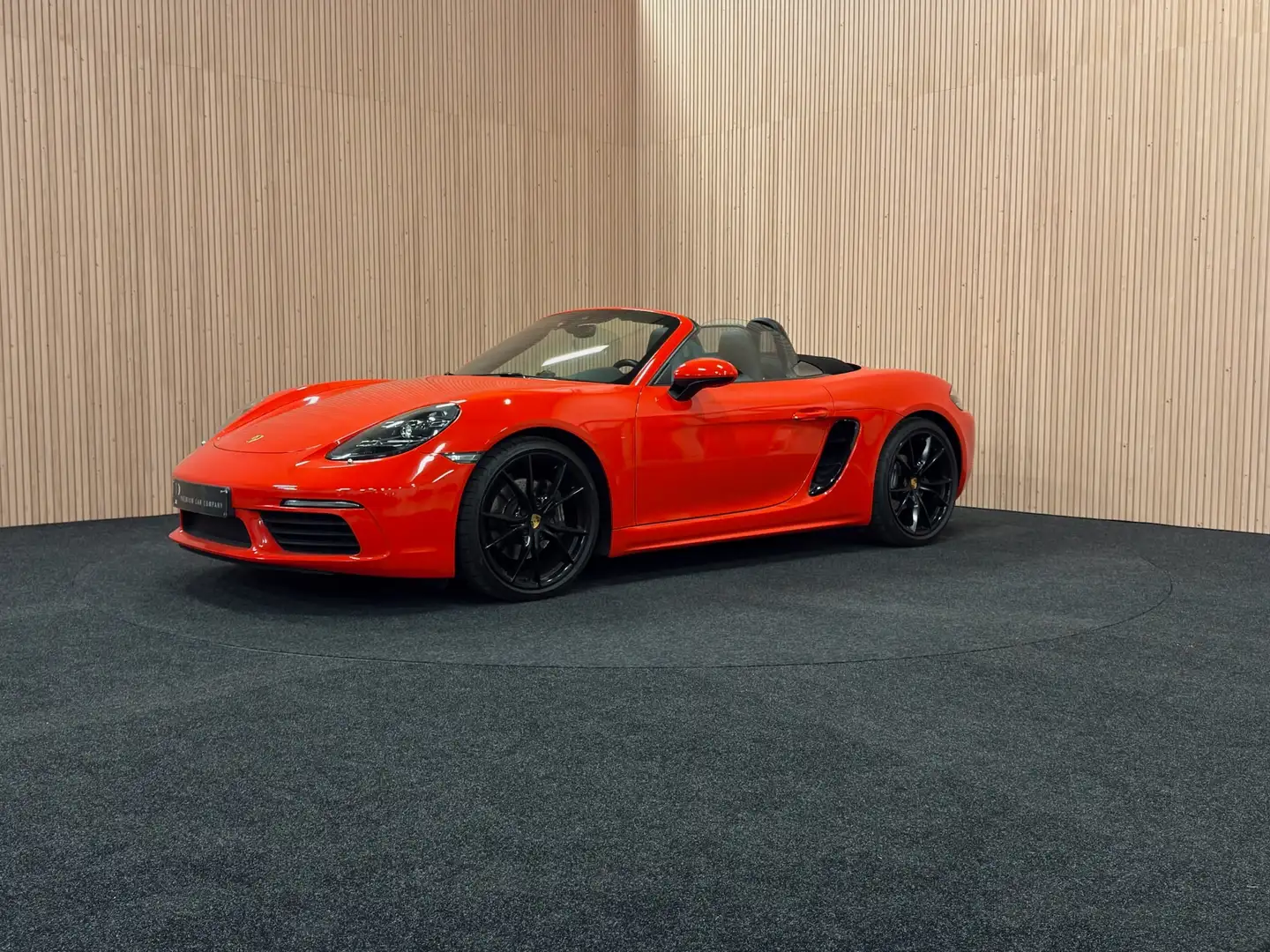 Porsche Boxster 718 Boxster PDK|  ORGINEEL ZWART/ RODE WRAP !. Rouge - 1