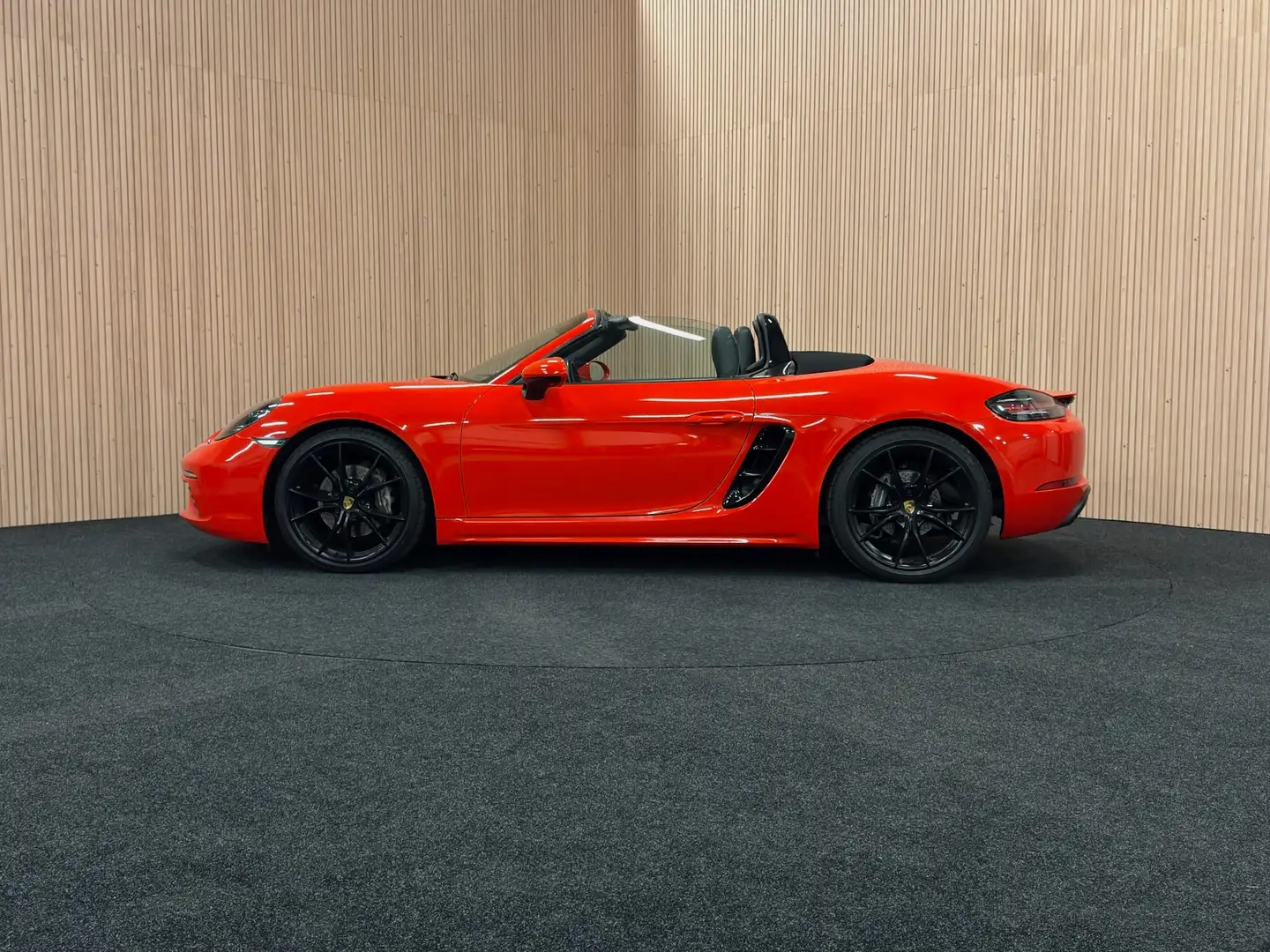 Porsche Boxster 718 Boxster PDK|  ORGINEEL ZWART/ RODE WRAP !. Rouge - 2