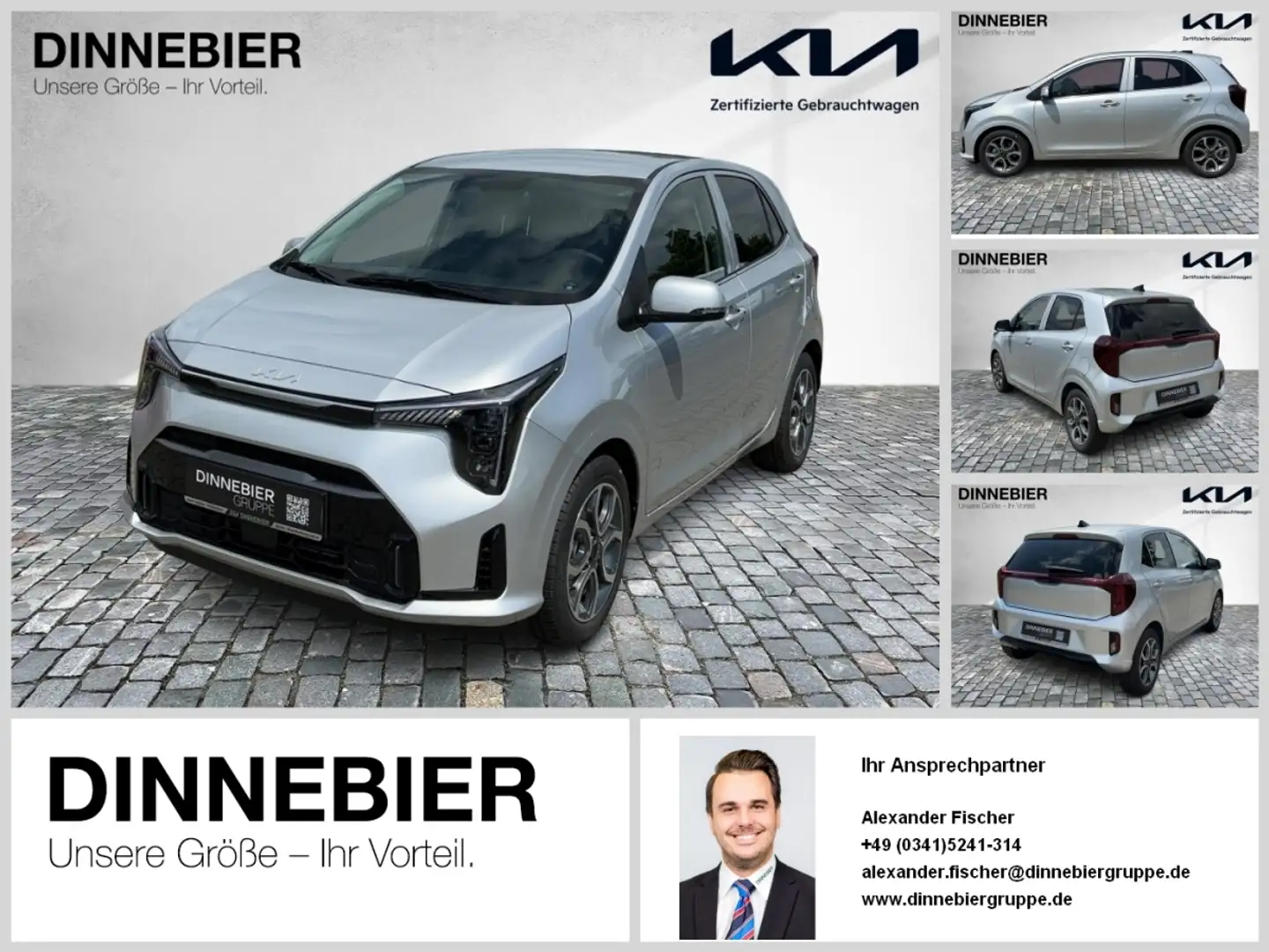 Kia Picanto 1.2 Spirit LED+Kamera+Navigation+SHZ Срібний - 1