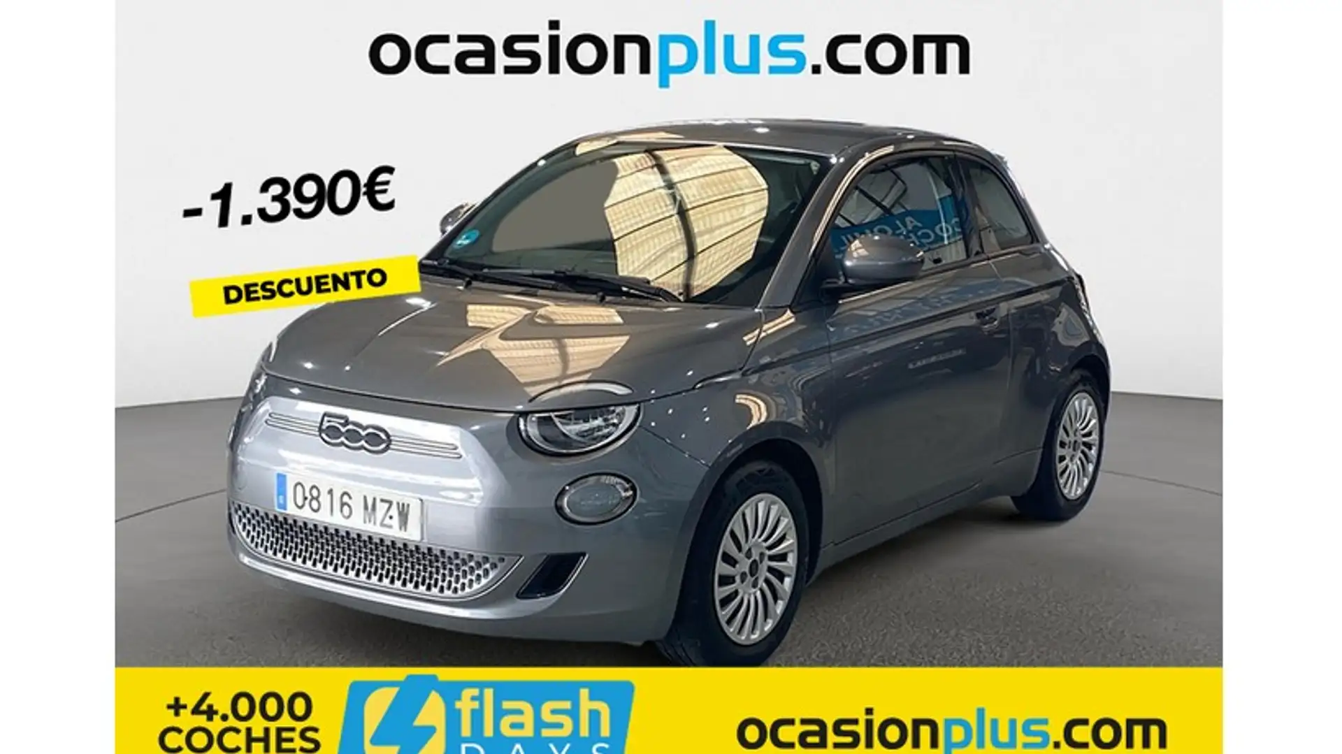 Fiat 500e 70Kw Action Gris - 1