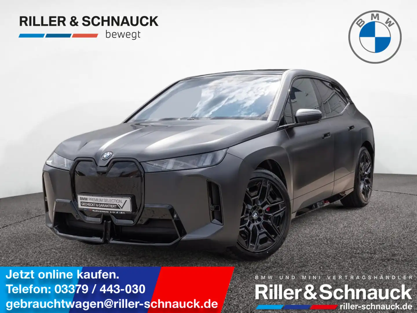 BMW iX xDrive 45 M-Sport ACC B&W LED PANO 360° Gris - 1