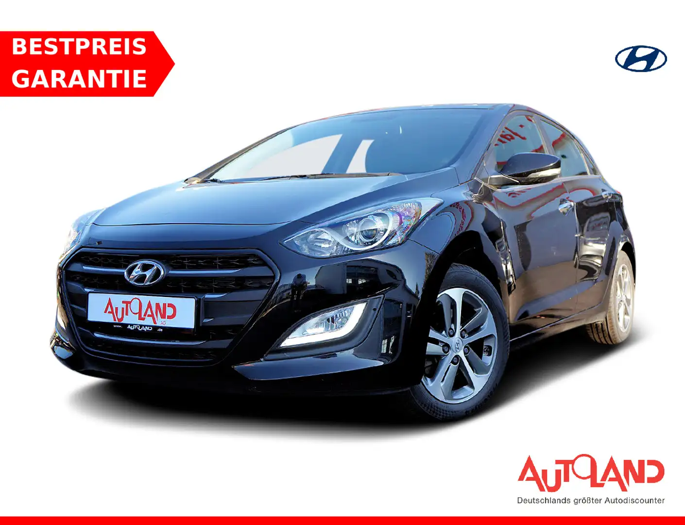 Hyundai i30 1.6 T-GDI blue Style Navi Kamera Sitzheizung Noir - 1