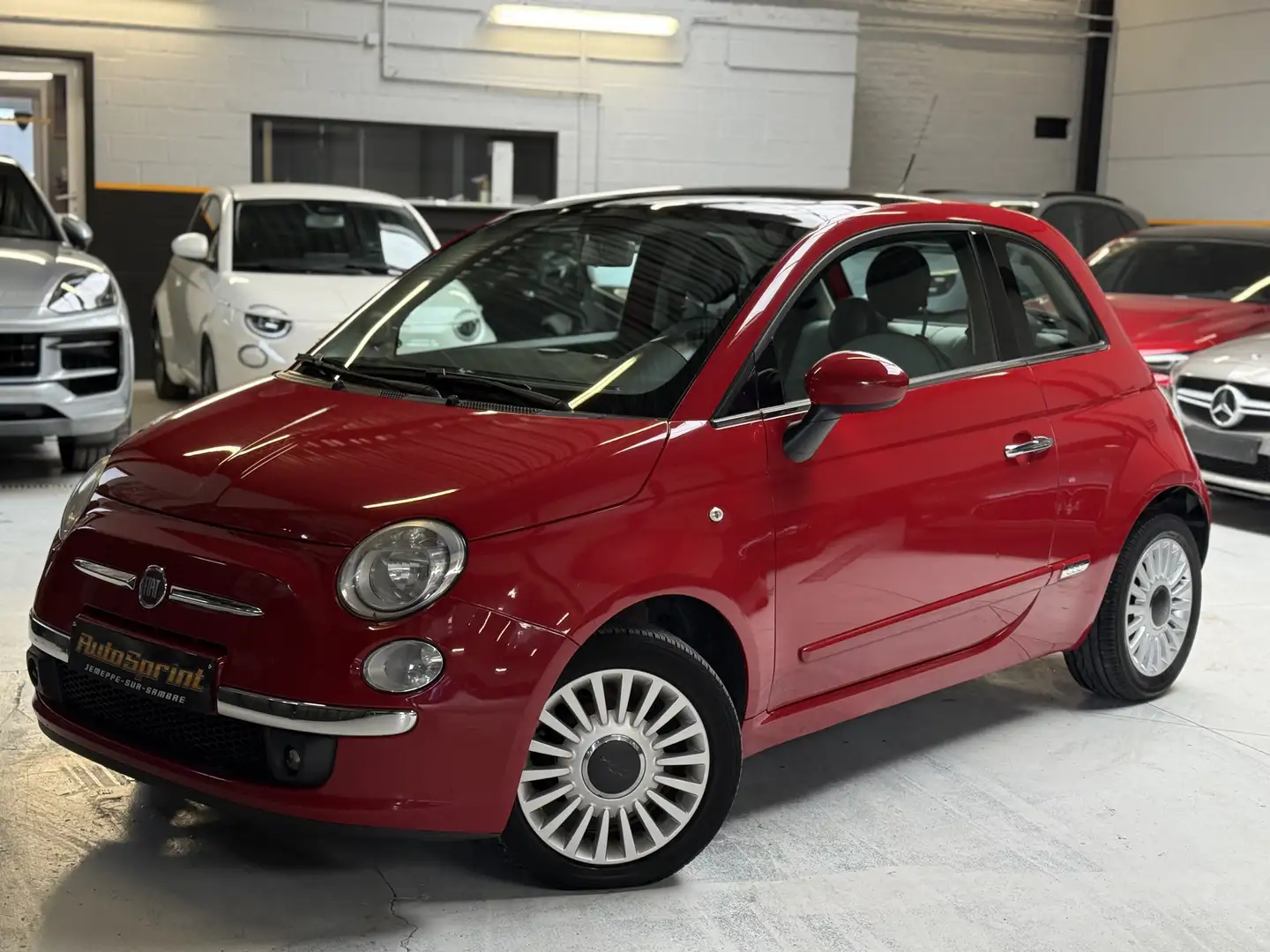 Fiat 500 LOUNGE TOIT PANO EURO 5 GARANTIE Rood - 2