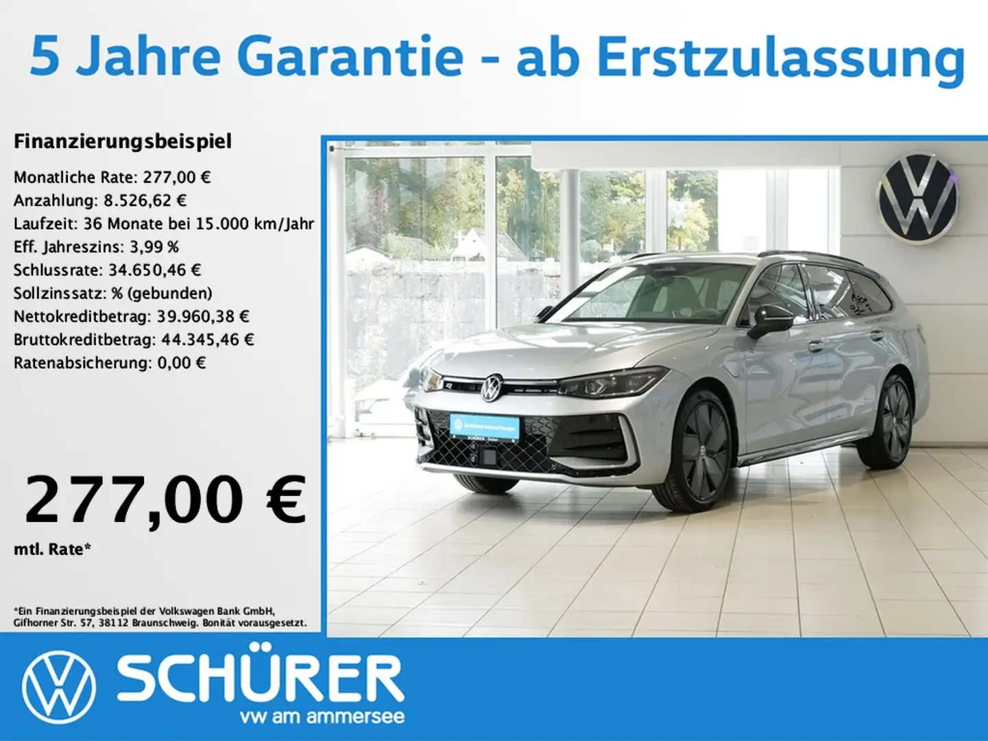 Volkswagen Passat Variant eHybrid R-Line Leder Pano AHK HUD 360° HKardon Silber - 1