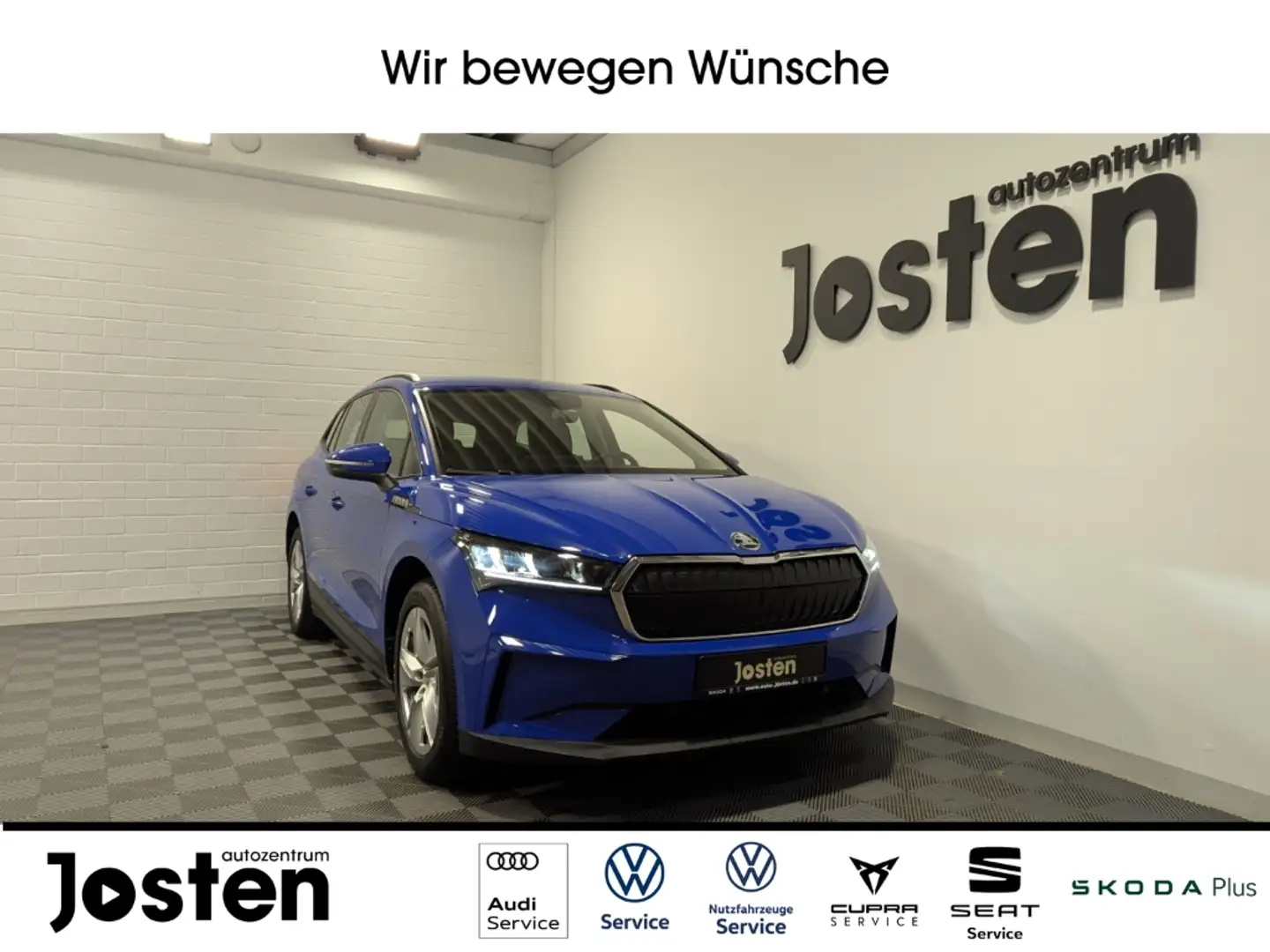 Skoda Enyaq 50 Loft RFK PDC v+h CarPlay Navi LM19'' LED Lane Blau - 1