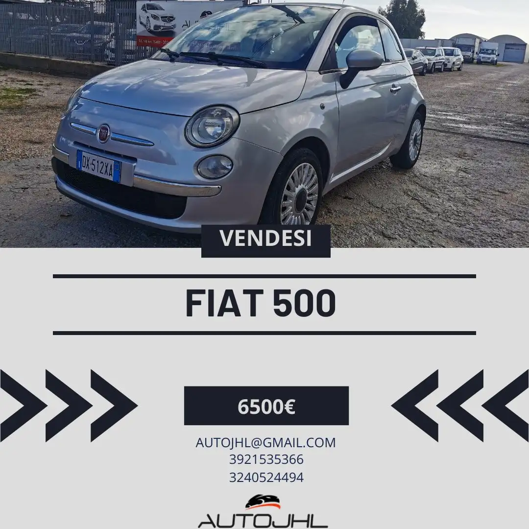 Fiat 500 500 1.3 mjt 16v Pop 75cv Silber - 1