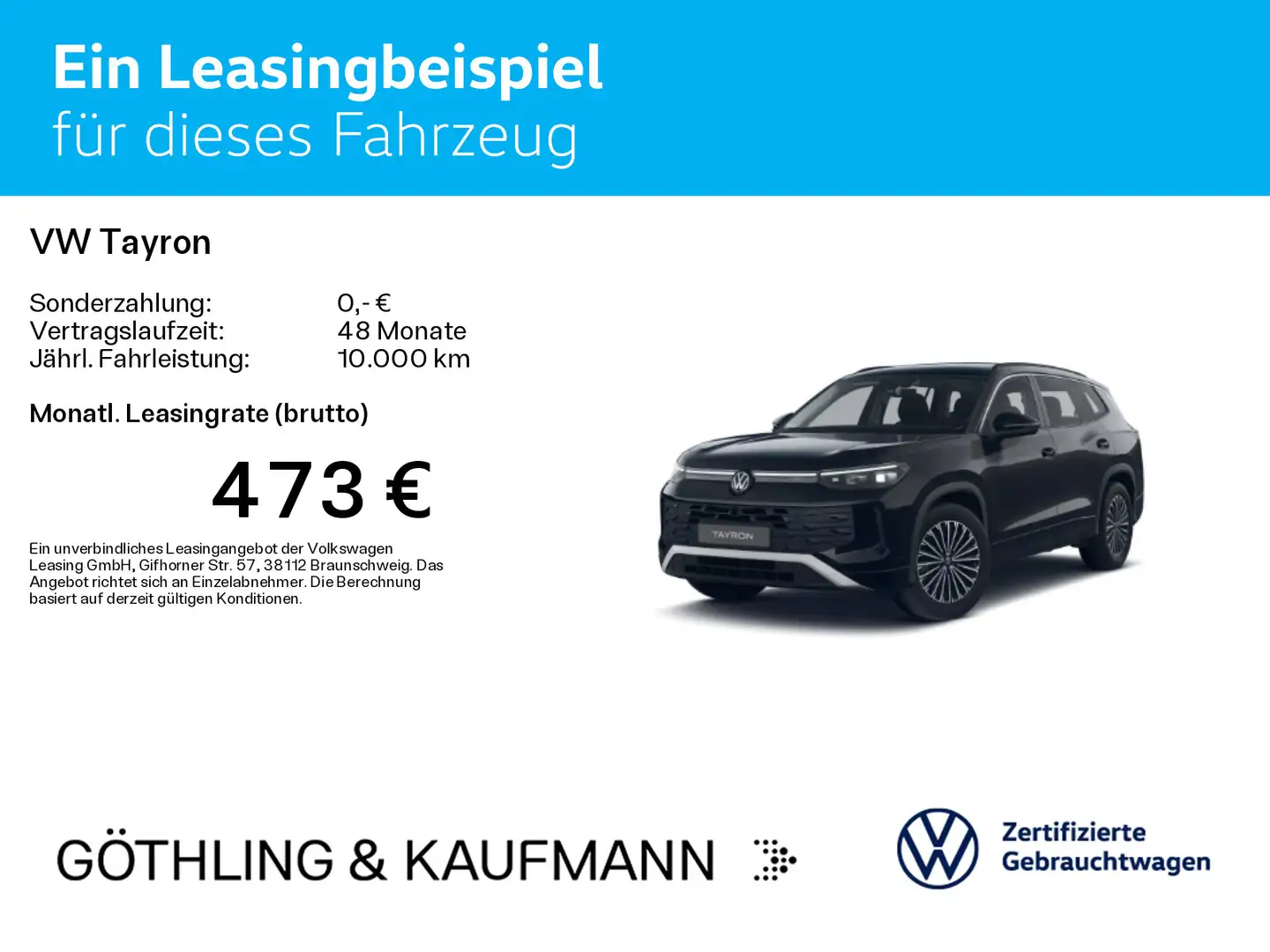 Volkswagen Tayron Life 1.5 eTSI DSG*AHK*KAM*APP*ASG*SHZ*ACC Noir - 2