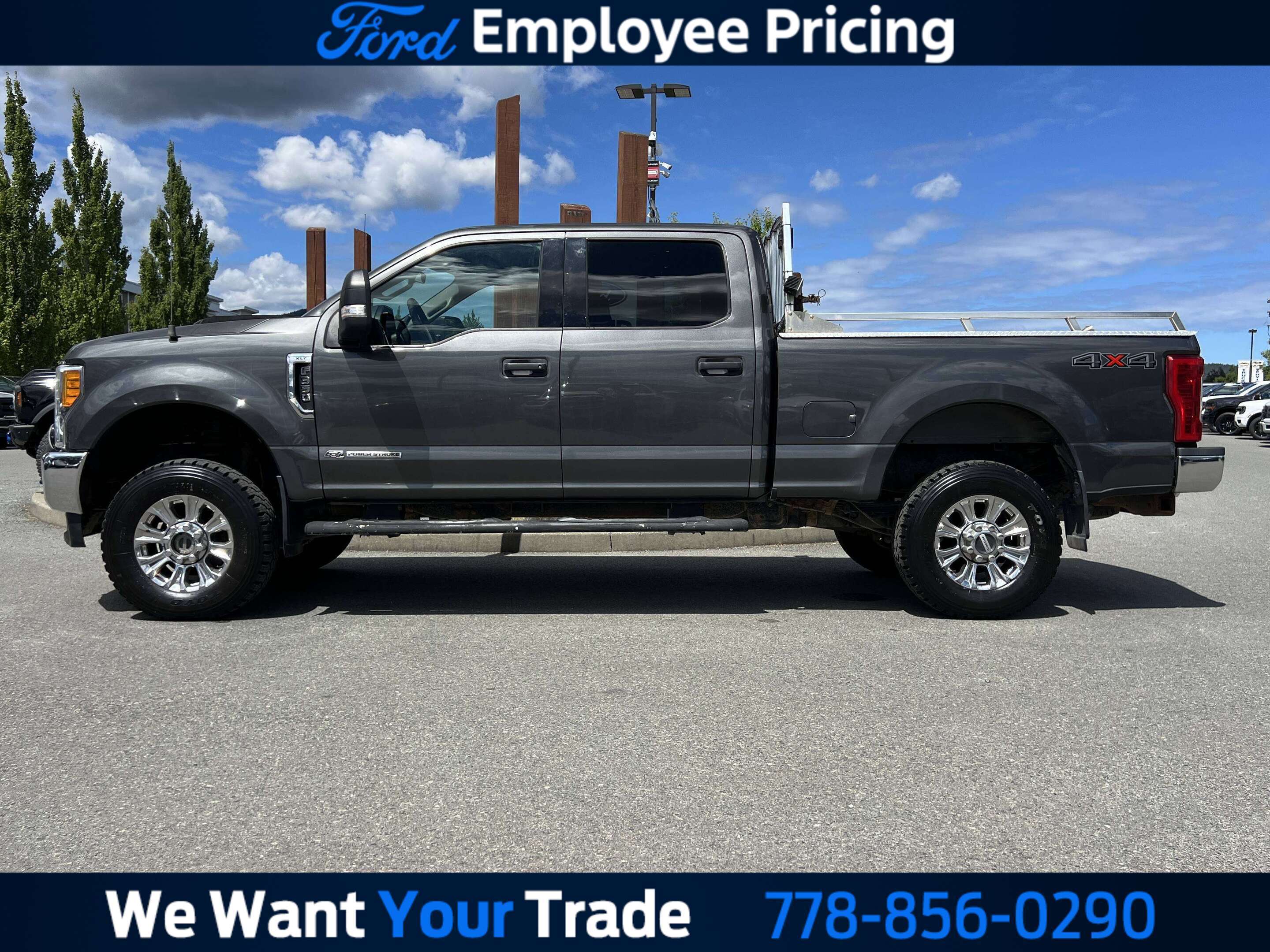Gray 2017 Ford F-350 Super Duty Pickup Truck Four-Wheel Drive Automatic