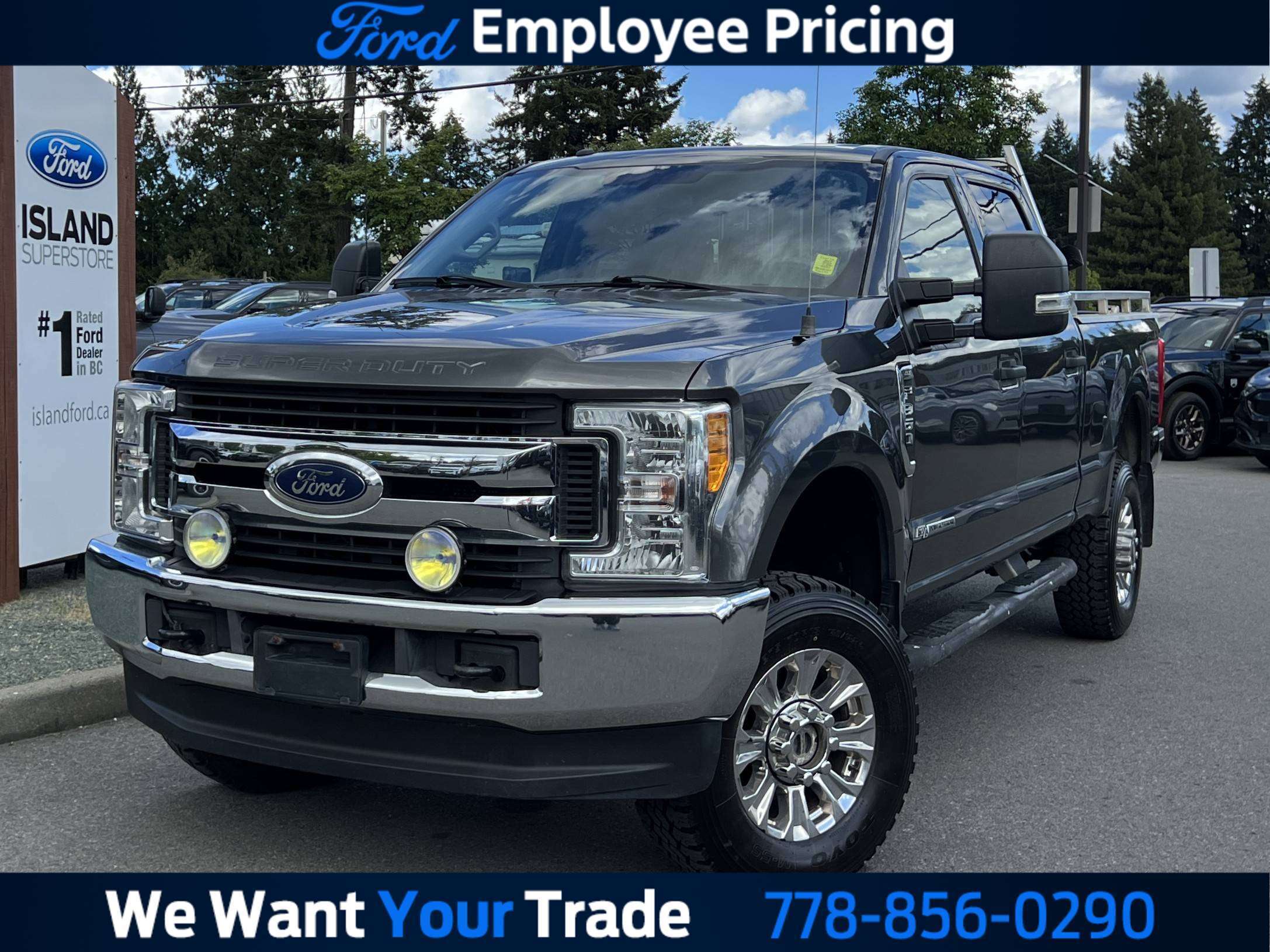 Gray 2017 Ford F-350 Super Duty Pickup Truck Four-Wheel Drive Automatic