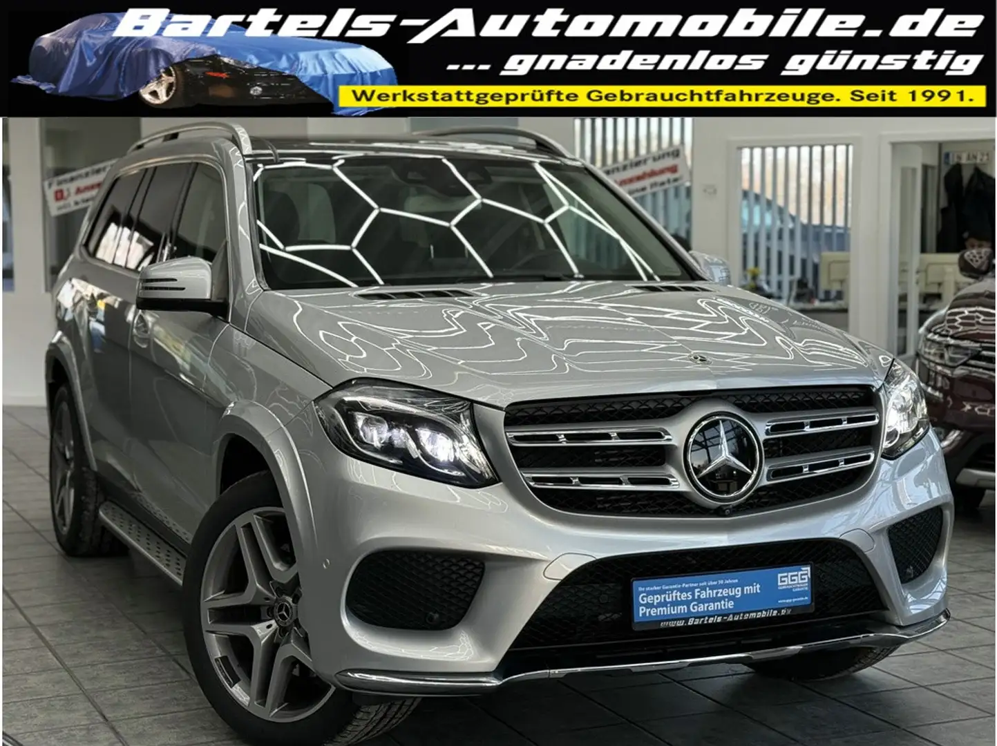 Mercedes-Benz GLS 350 d 4Matic AMG-Line, 7-Sitzer, LED, Pano Silber - 1