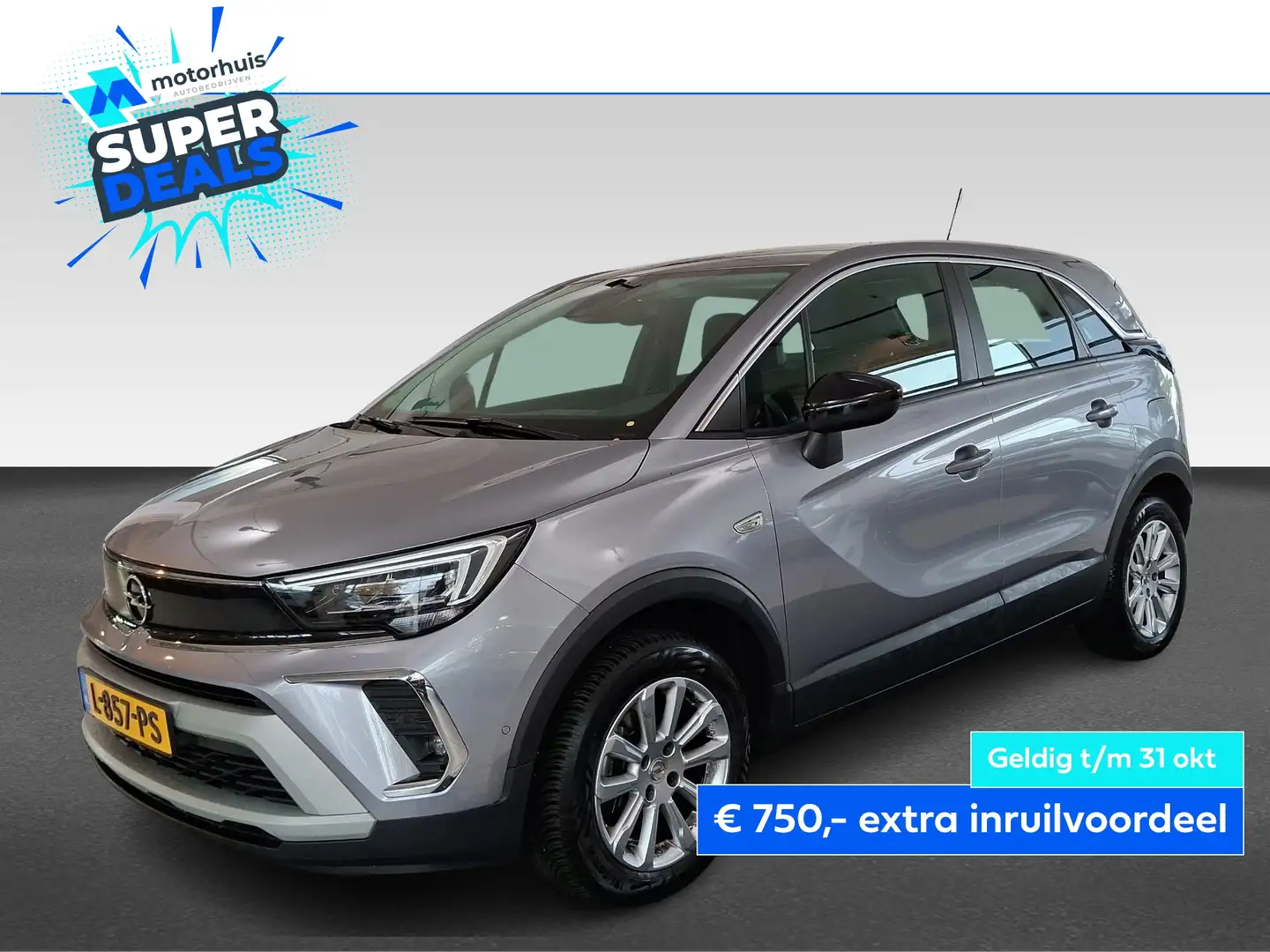 Opel Crossland 1.2 130pk Start/Stop Aut. Elegance Gris - 1