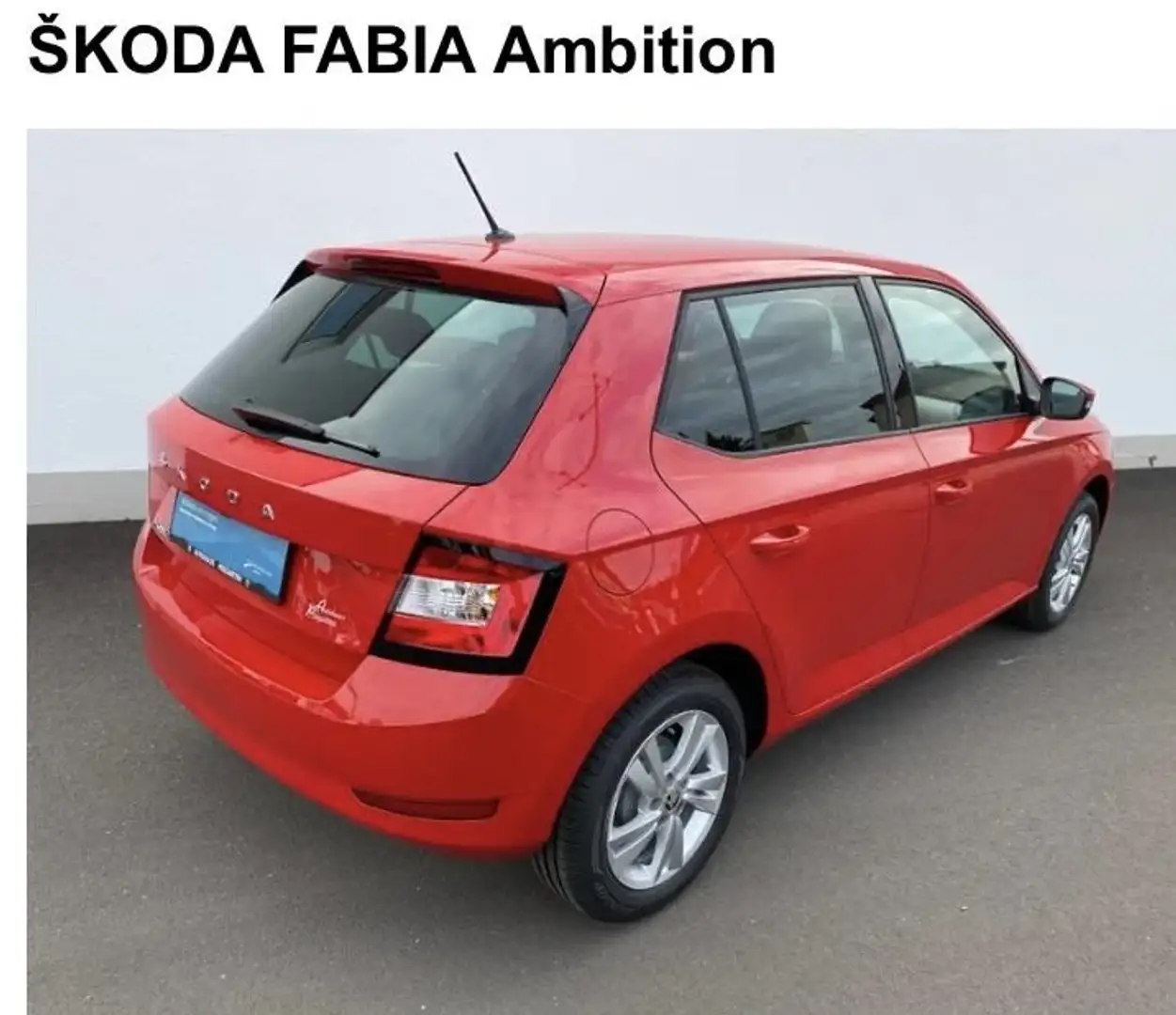 Skoda Fabia Ambition 1,0 Rot - 2