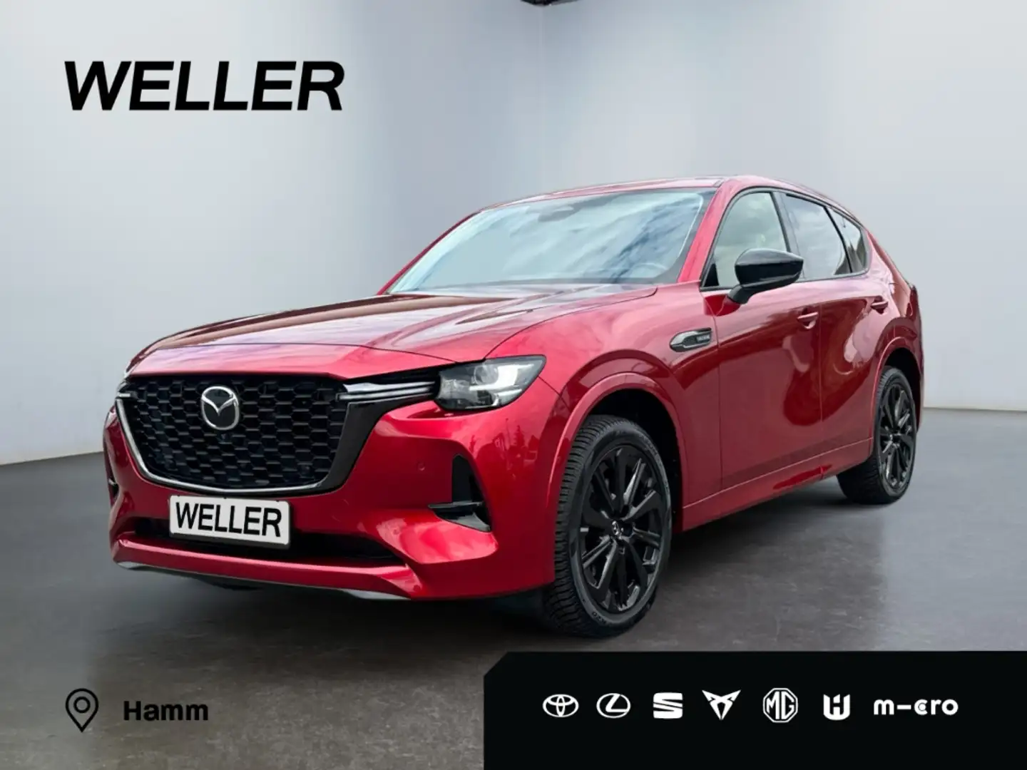Mazda CX-60 D-254 AWD HOMURA *360°*Pano*AHK*Standhzg* Rot - 1