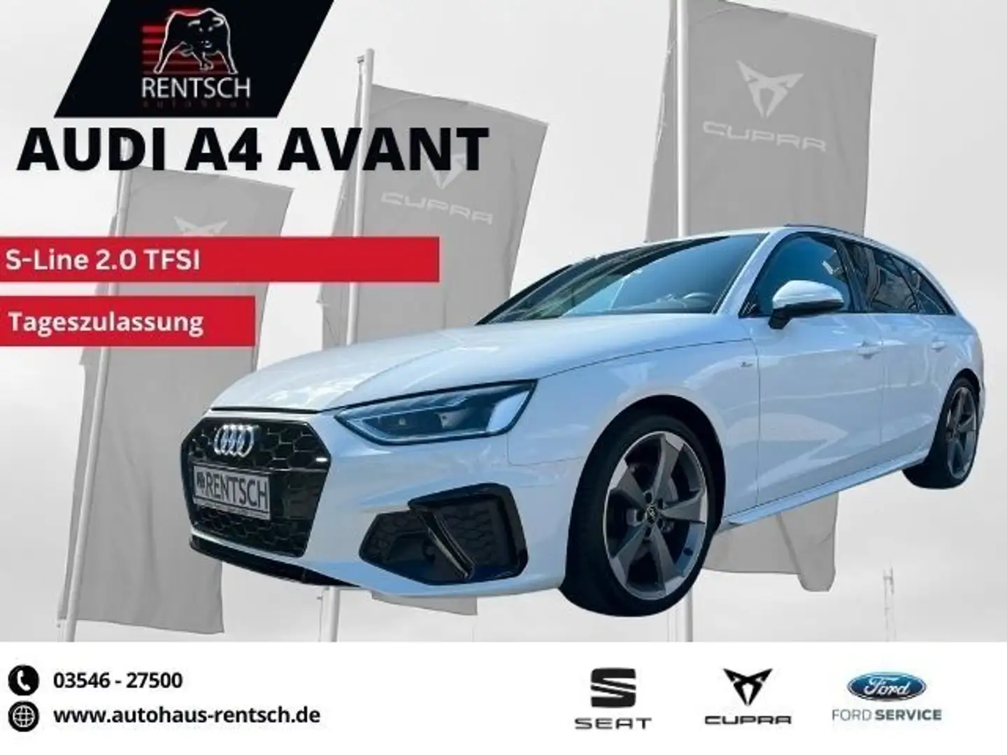 Audi A4 Avant 2.0 S-Line DSG*Pano*digit.Cockp.*Kamera Blanc - 1