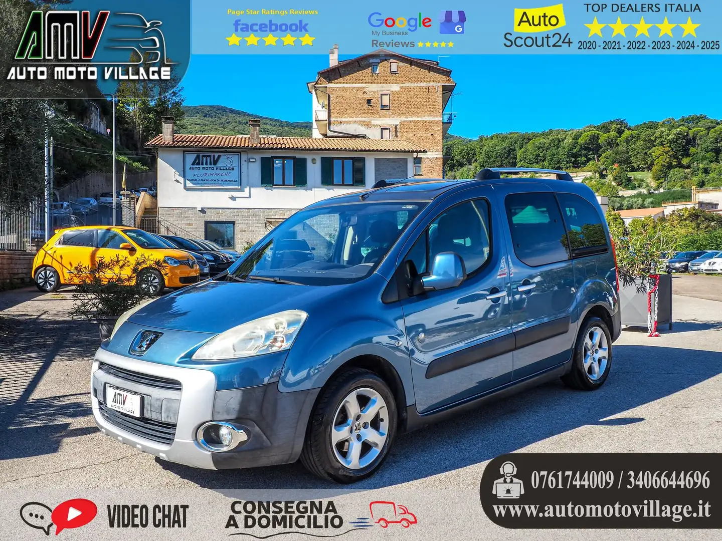 Peugeot Partner Tepee 1.6 HDi 110CV Outdoor Blu/Azzurro - 1