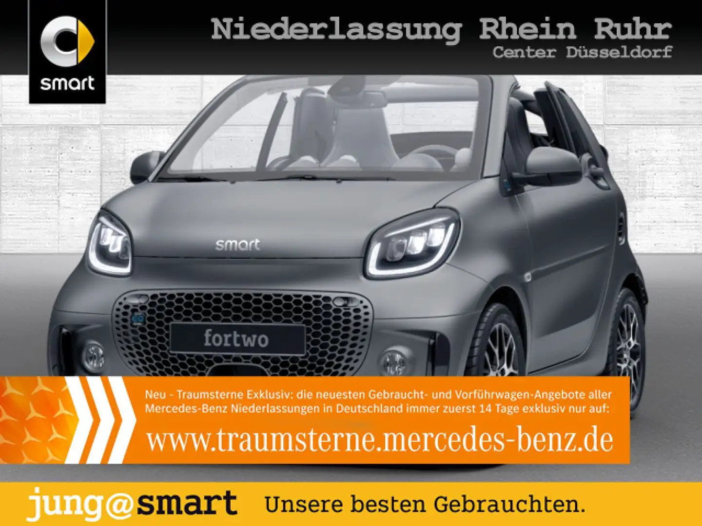 smart forTwo EQ 60kWed prime SHZ PDC+Kamera JBL Ambiente Grau - 1