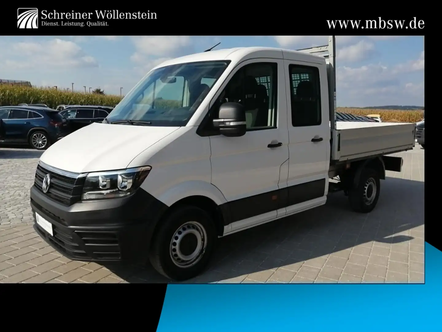 Volkswagen Crafter 35 DoKa Pritsche L2 *Klima*AHK*Radio* Weiß - 1