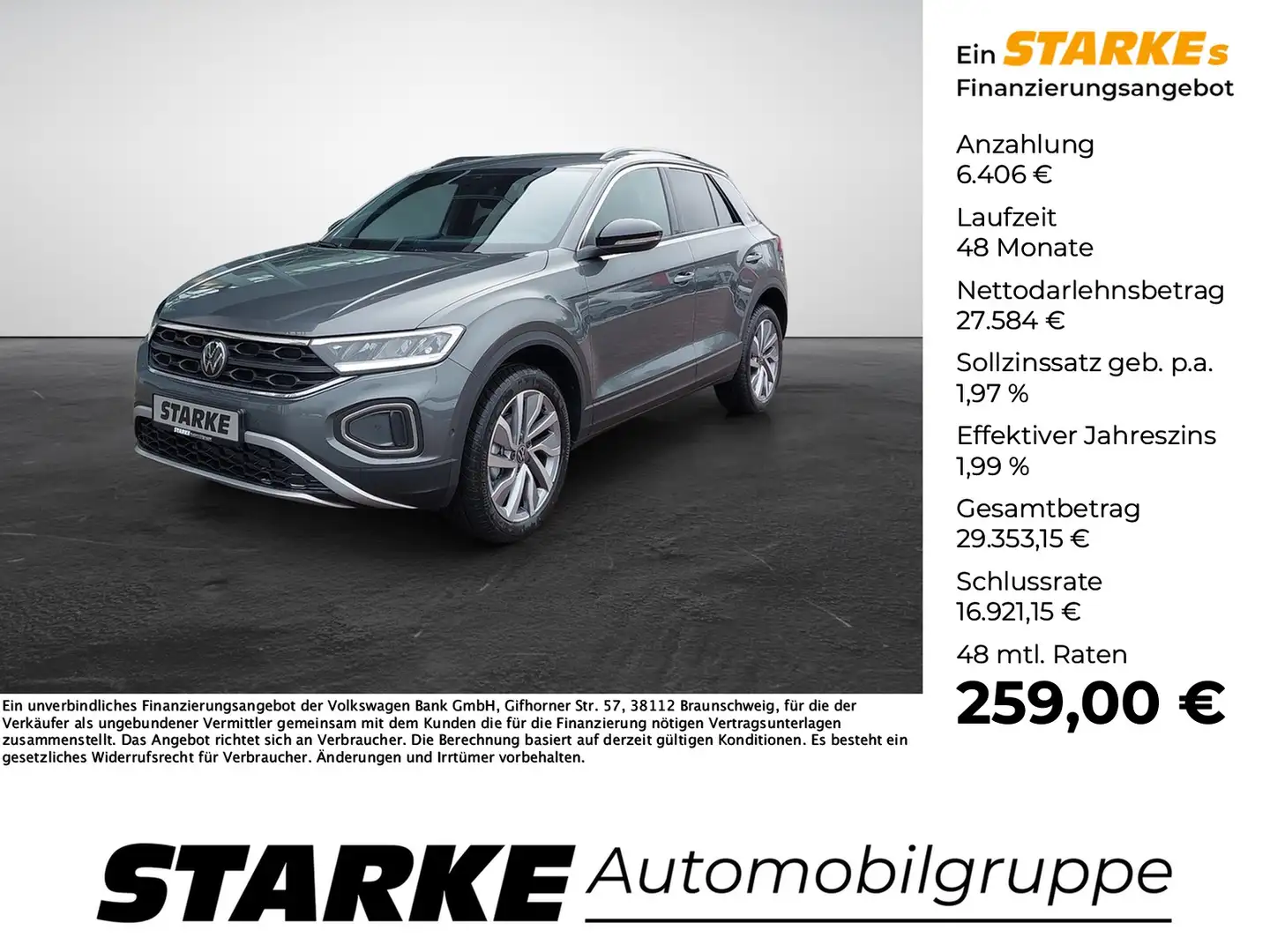 Volkswagen T-Roc 2.0 TDI Goal Grey - 1