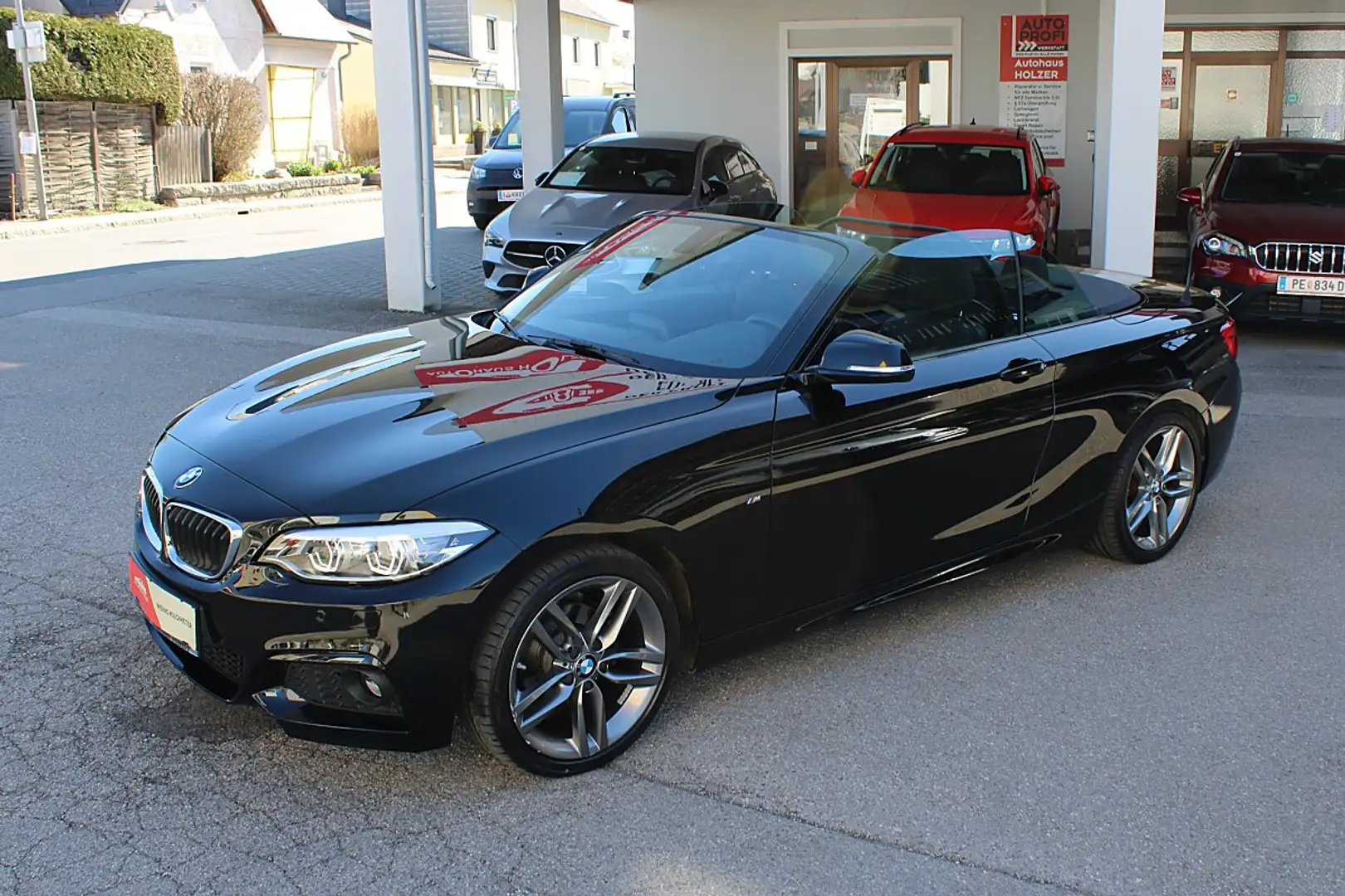 BMW 218 d Cabrio M Sport Aut. *Alcantara, Rückfahrkamer... Schwarz - 2