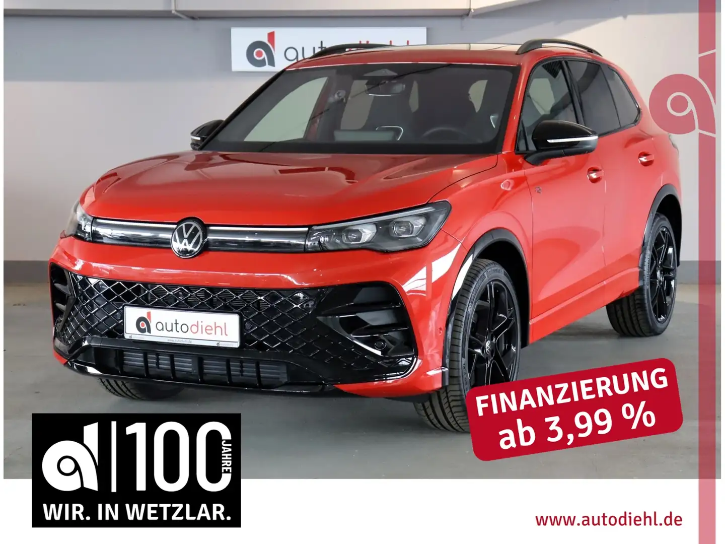 Volkswagen Tiguan 2,0 TDI DSG 4Motion R-Line *AHK*PANO Rouge - 1