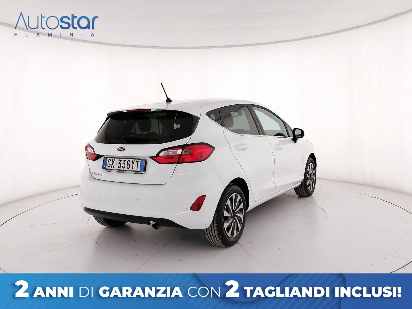 Ford Fiesta 5p 1.1 Titanium Gpl 75cv Bianco - 2