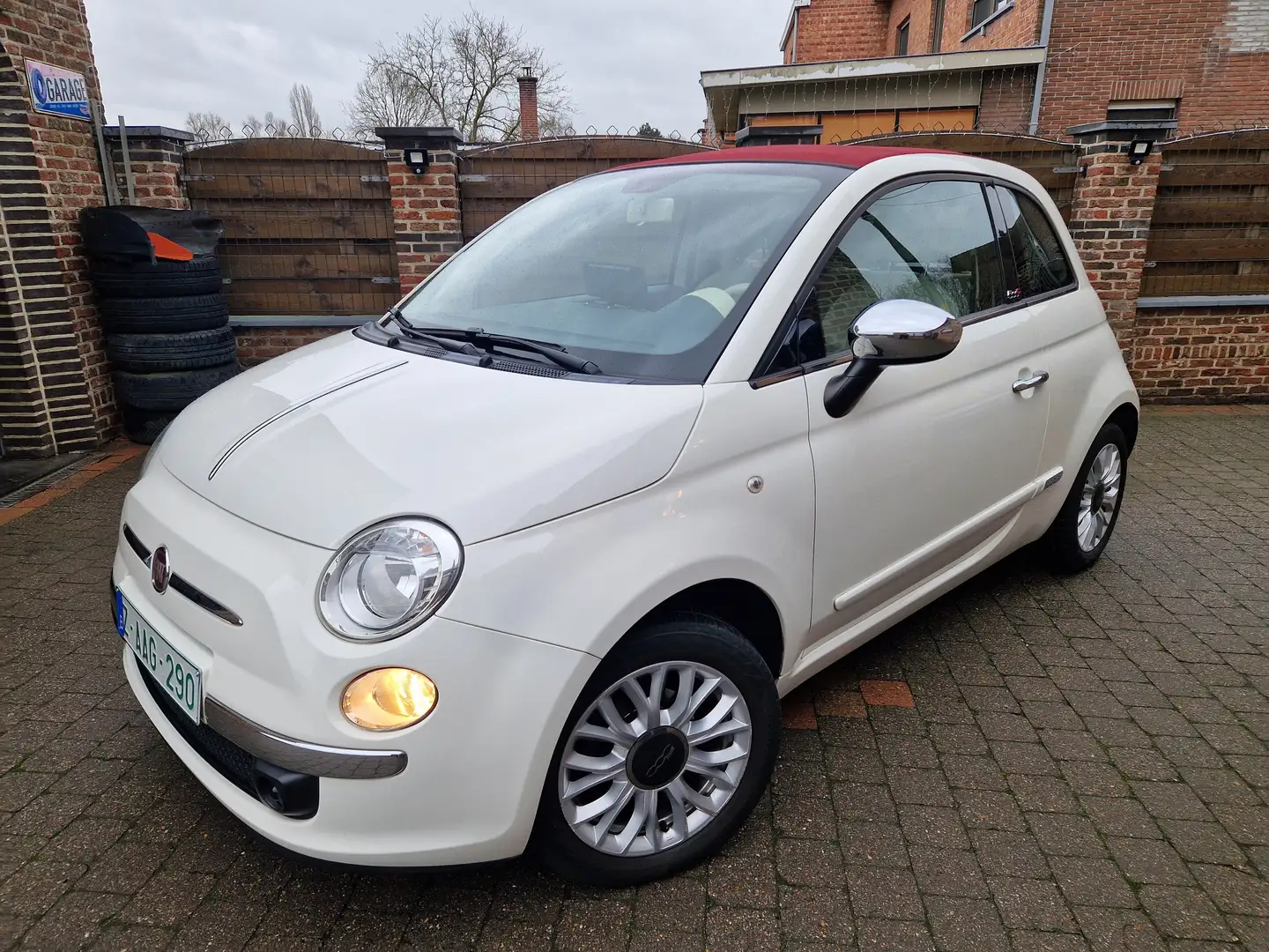 Fiat 500C 500 Blanc - 1