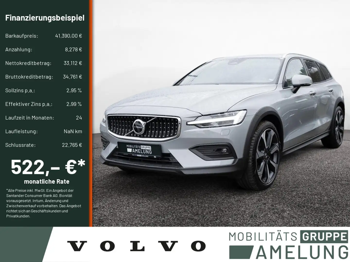 Volvo V60 Cross Country B4 Plus AWD NAVI LED AHK Grau - 1