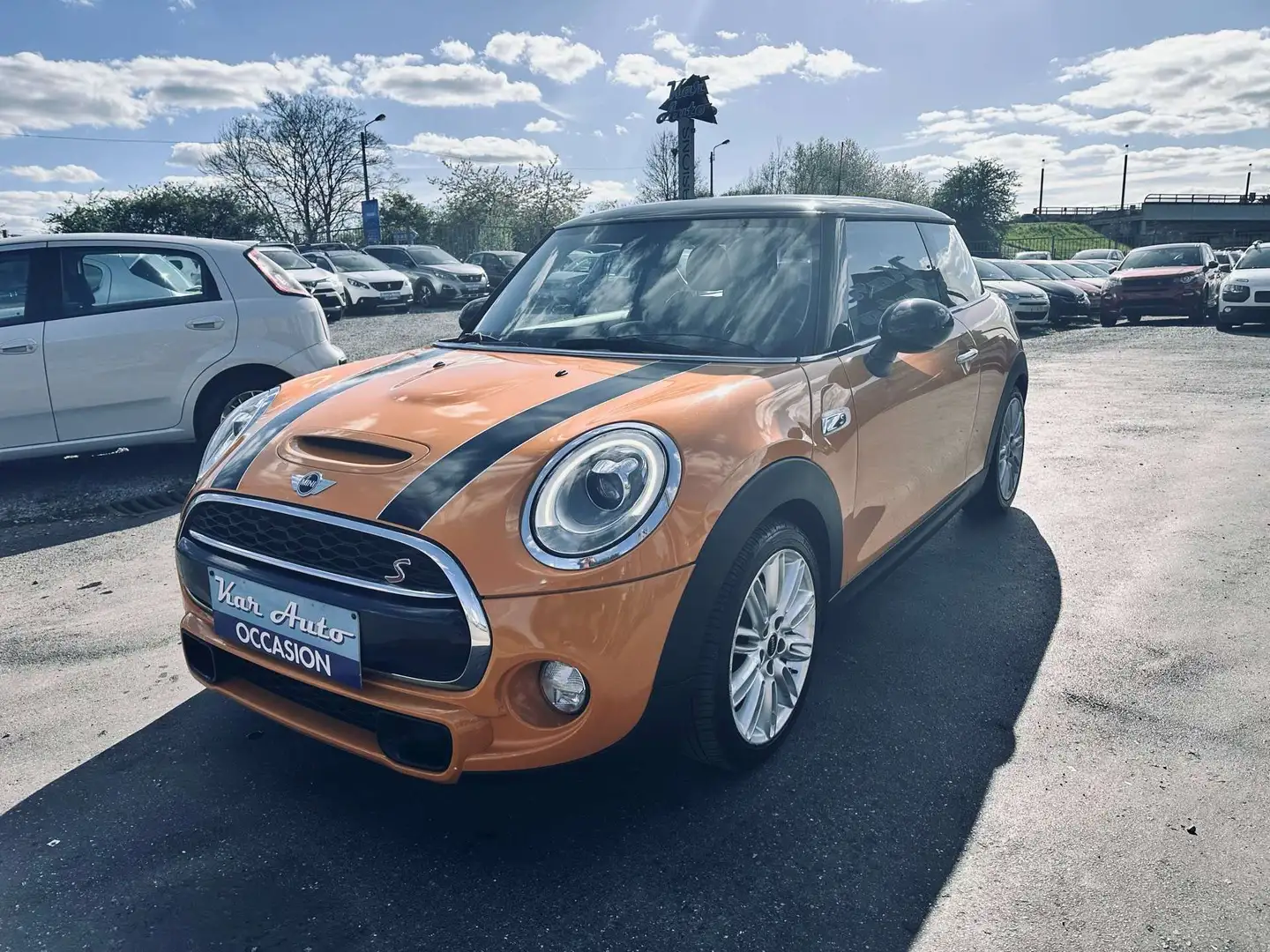 MINI Cooper S 2.0*XENON*GPS*CLIM*JANTES*CUIR TISSUS* Orange - 2