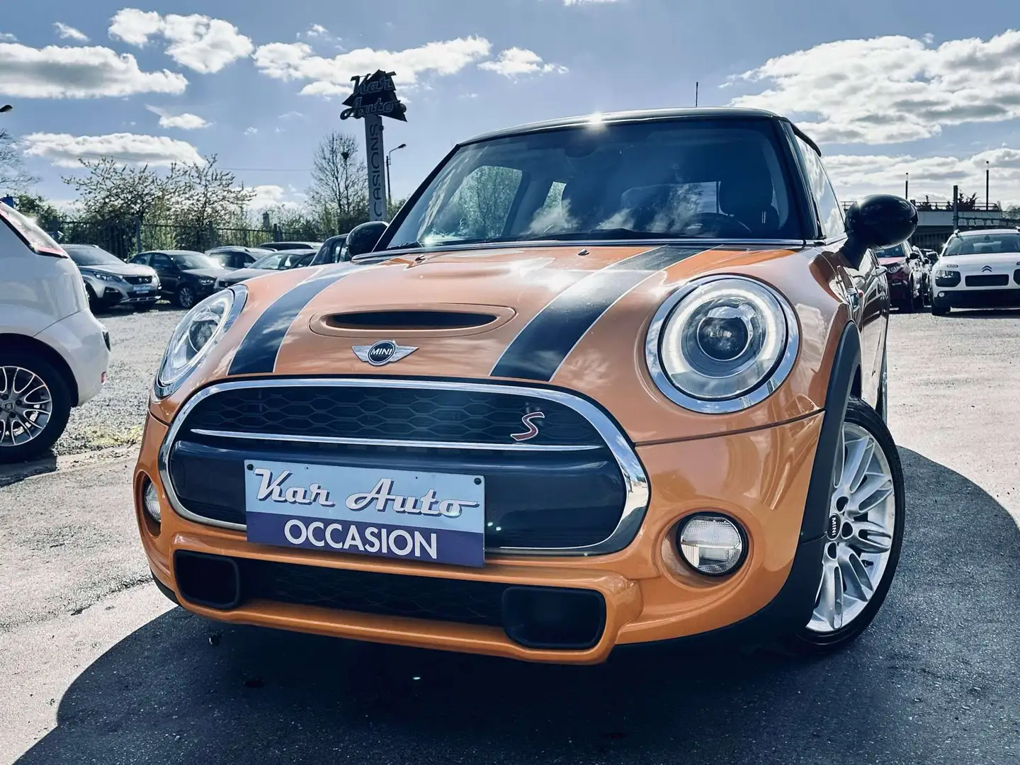 MINI Cooper S 2.0*XENON*GPS*CLIM*JANTES*CUIR TISSUS* Orange - 1