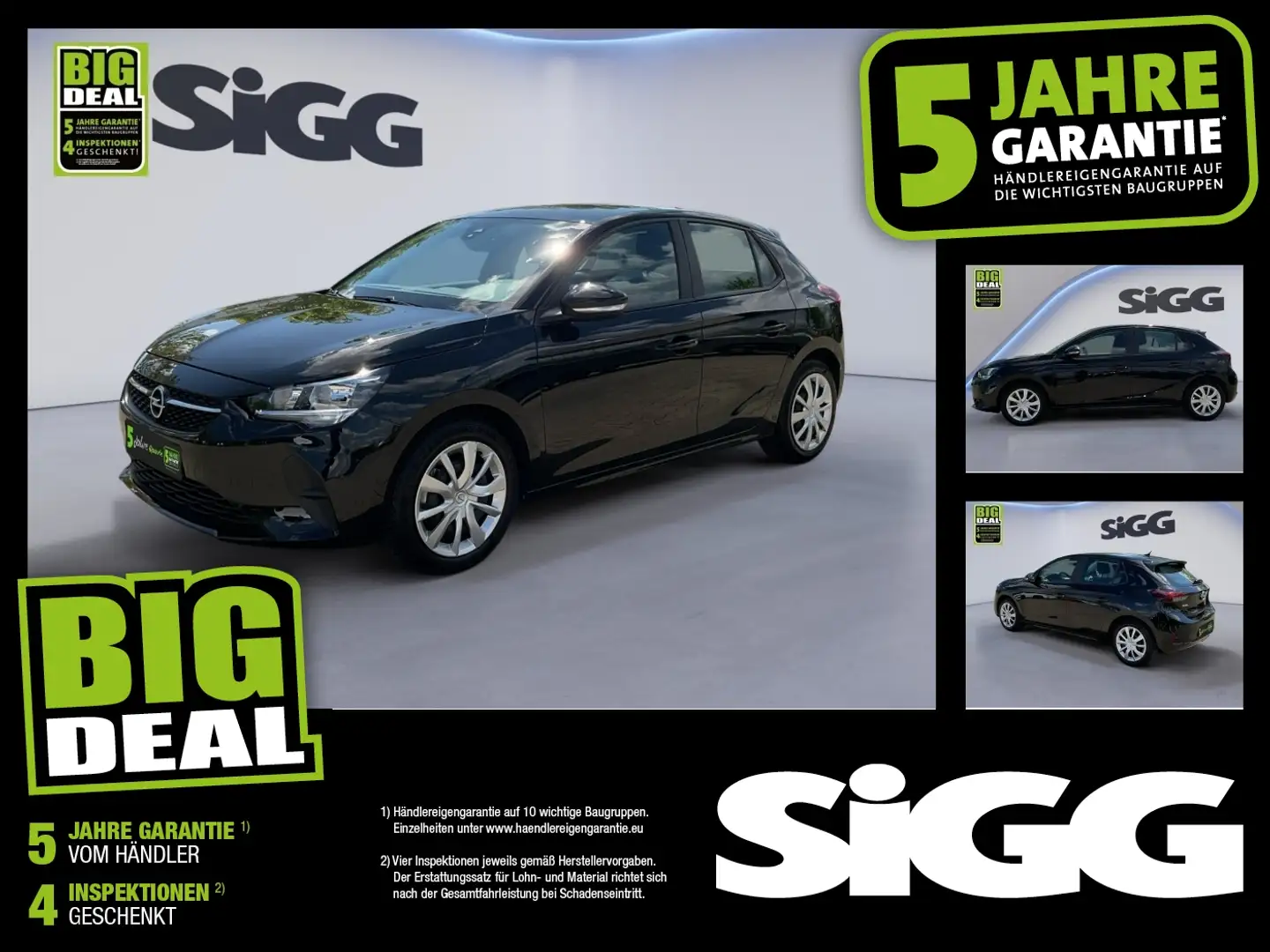 Opel Corsa 1.2 Turbo Edition Sitzheizung nur 7519 KM! Noir - 1