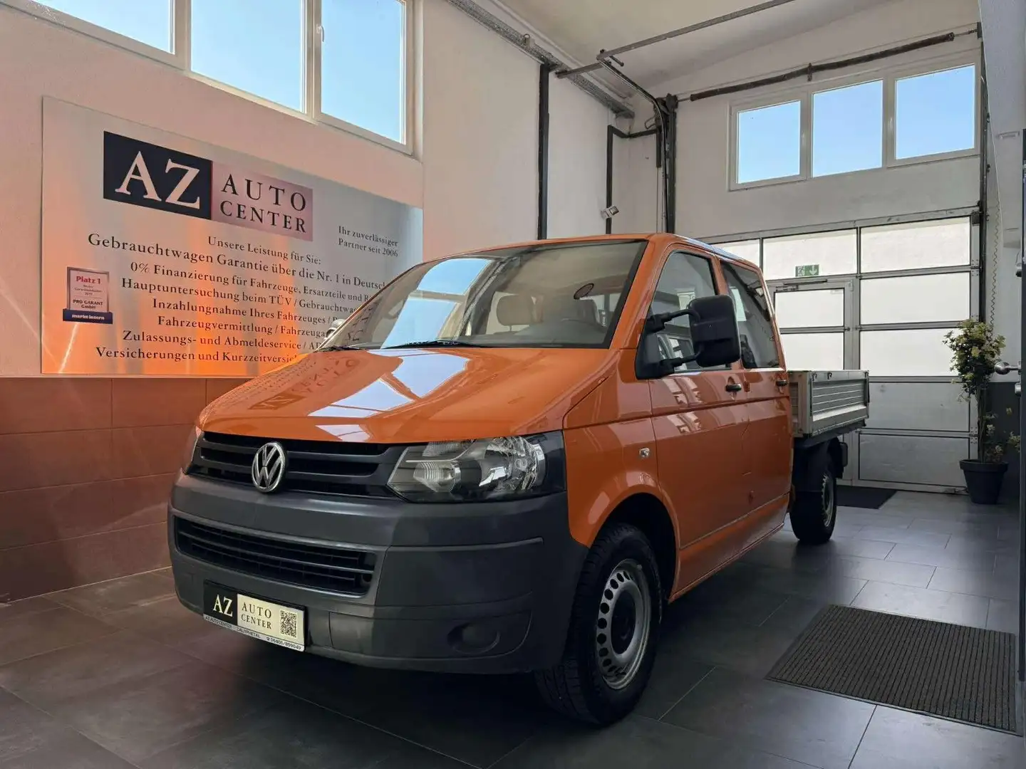 Volkswagen T5 Transporter 2.0 TDI Pritsche Doppelkabine Orange - 1