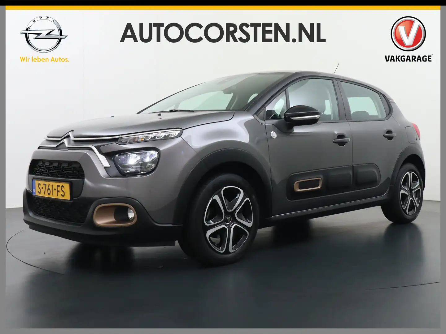 Citroen C3 1.2I Navi Shine C-Series Ecc Apple Carplay Android Grau - 1